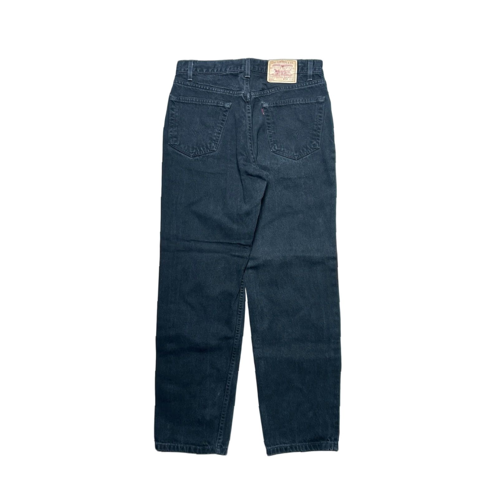 Levi's VINTAGE Levi’s 550 Jeans Relaxed Straight Black USA 32x31 Mens Jeans Size US 32 / EU 48 - 1 Thumbnail