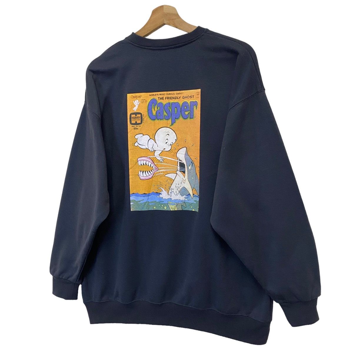 Cartoon Network × Japanese Brand The Friendly Ghost Casper Big Logo Sweatshirt Size L Size US L / EU 52-54 / 3 - 3 Thumbnail