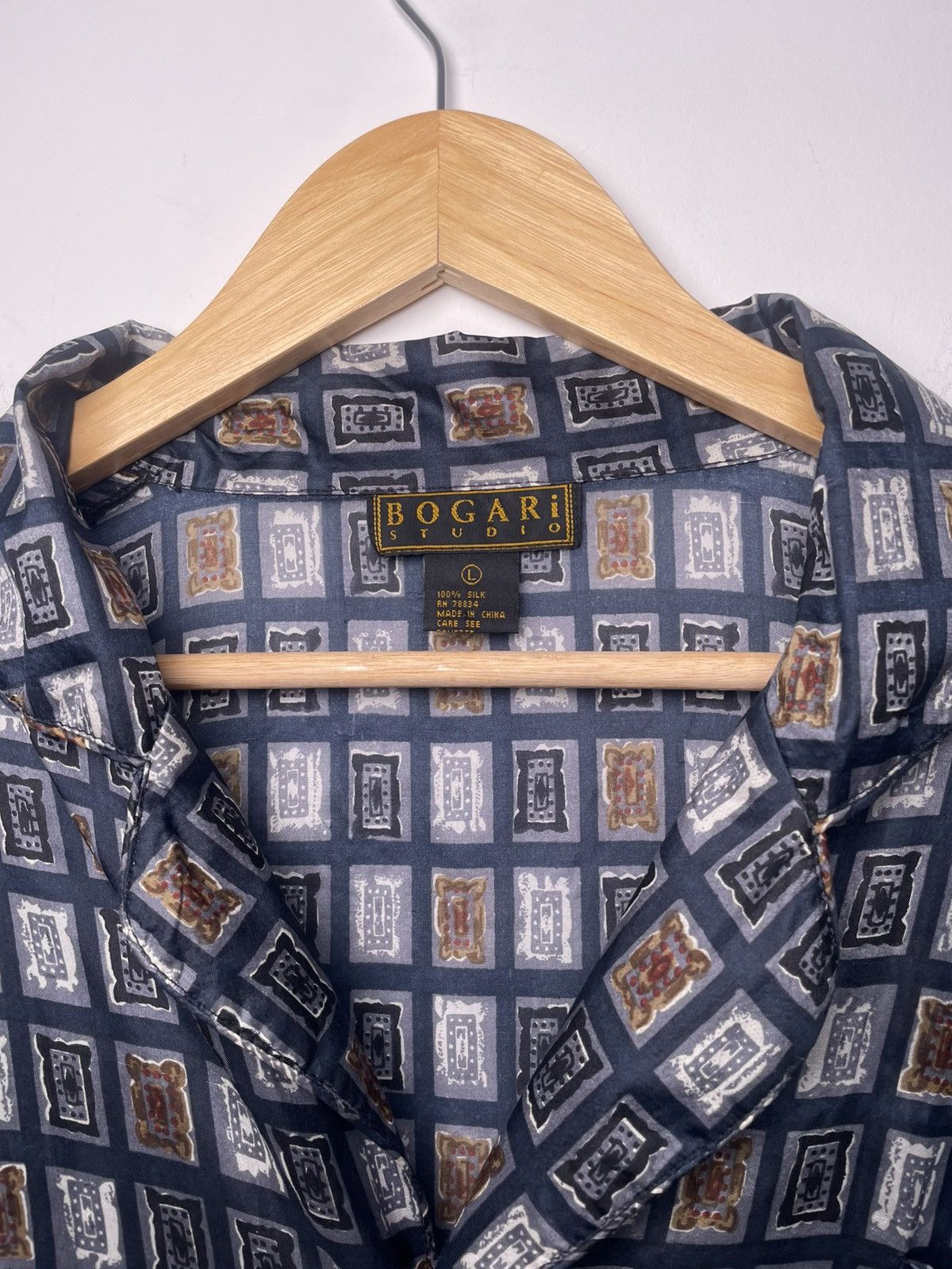 Other Bogari Studio Silk Geometric Button-Up Shirt L Size US L / EU 52-54 / 3 - 3 Thumbnail