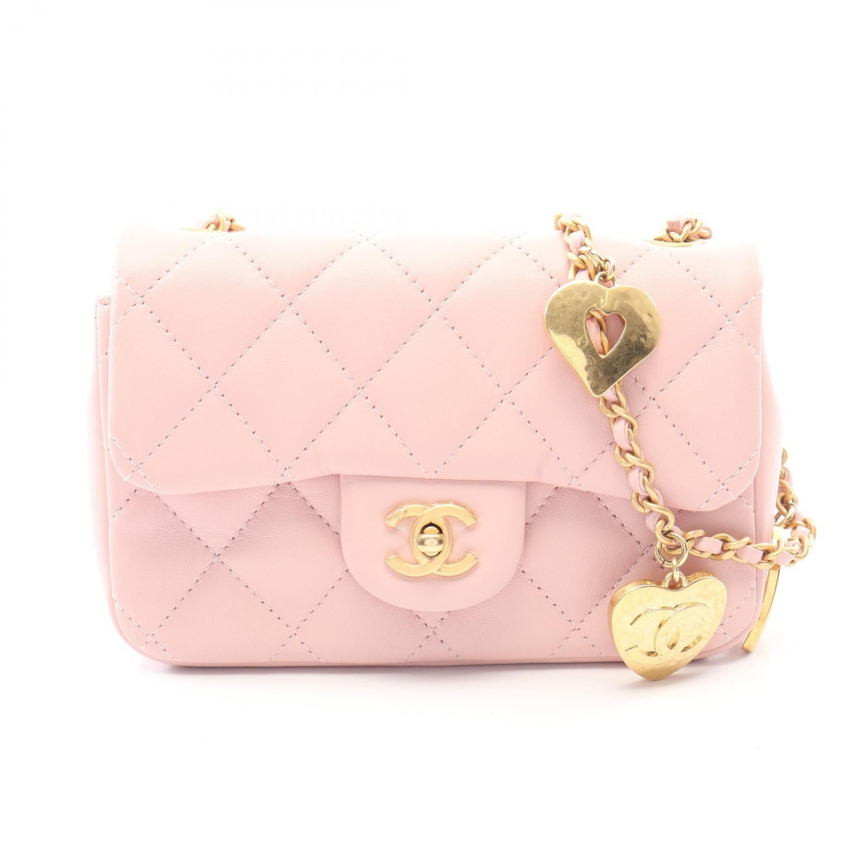Chanel Chanel Chanel Mini Matelasse Lambskin Shoulder Bag Leather Shoulder Bag AS3456 DUTY FREE for USA Size ONE SIZE - 1 Thumbnail