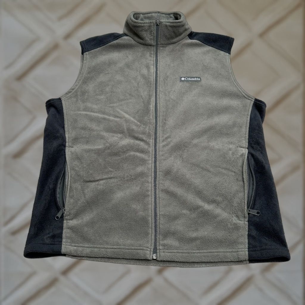 Vintage Columbia Steens Mountain Vest Mens Large Gray Full Zip Outdoor Hiking Pockets Size US L / EU 52-54 / 3 - 1 Thumbnail