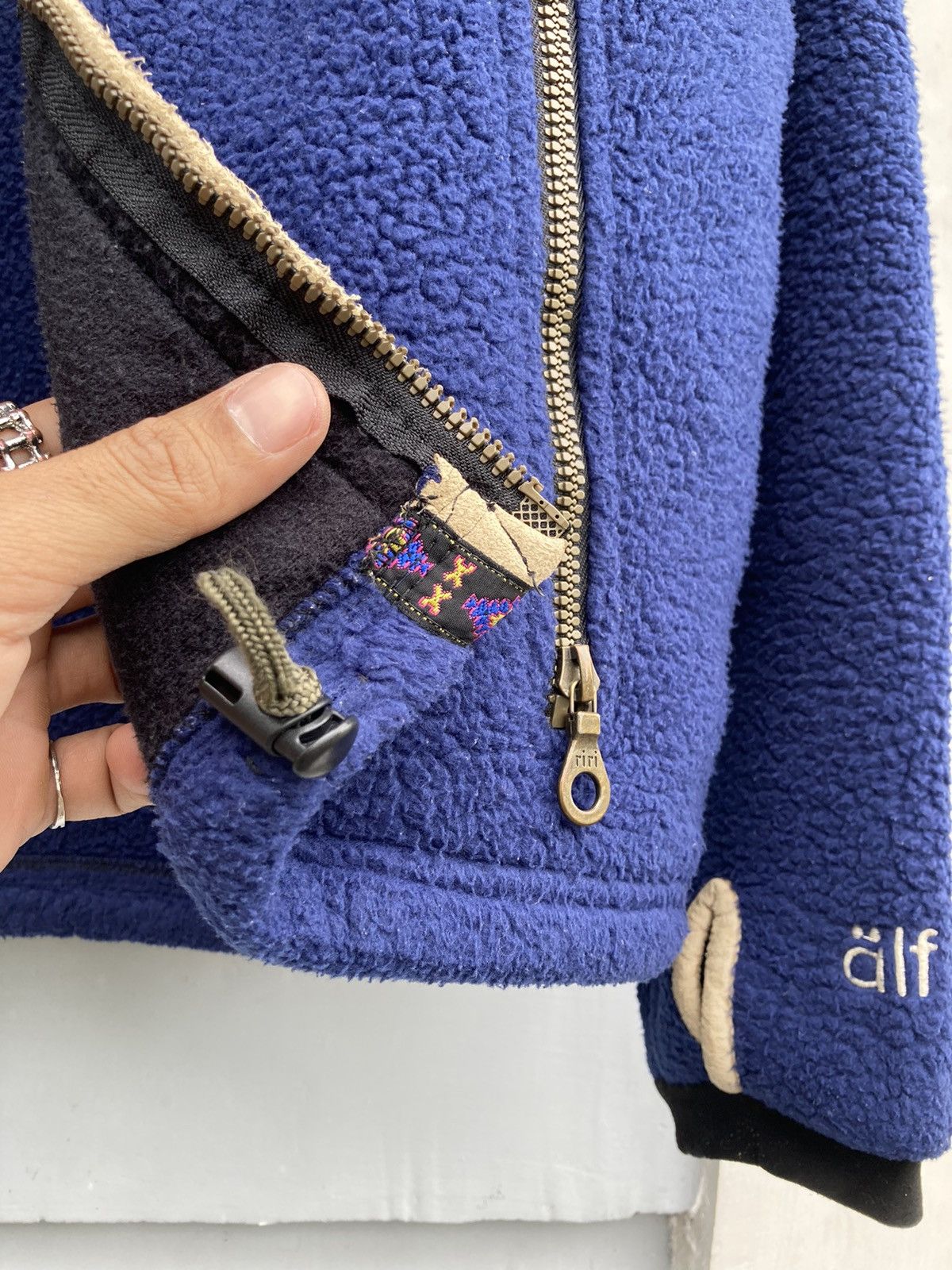 Polartec Vintage Alf Polartec Made In Usa Navajo Riri Zipper Fleece Size US S / EU 44-46 / 1 - 12 Thumbnail