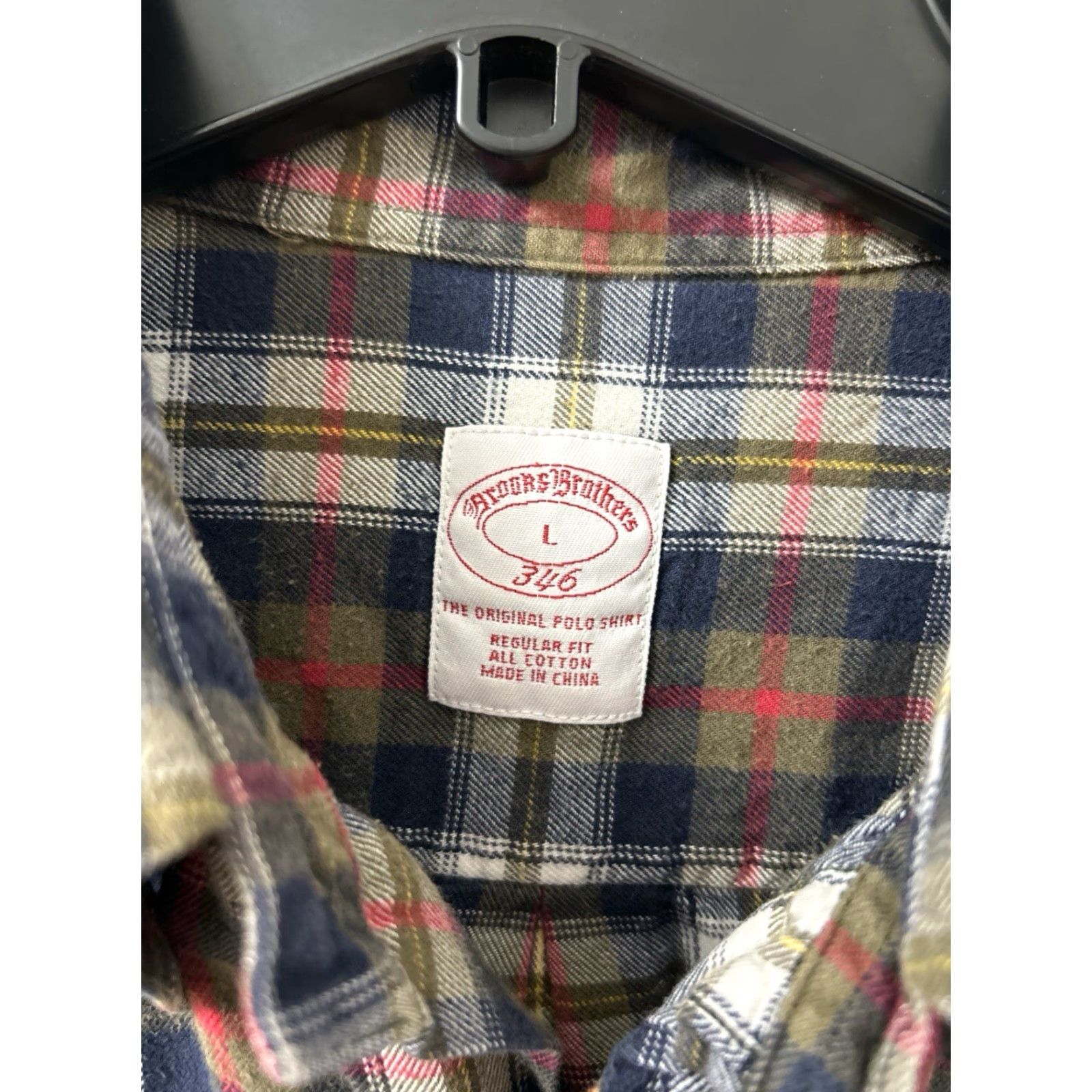 Brooks Brothers Brooks Brothers 346 Flannel Shirt Mens L Multicolor Plaid Button-Down Long Sleeve Casual Autumn Winter Size US L / EU 52-54 / 3 - 6 Thumbnail