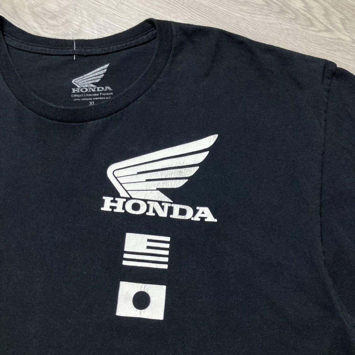 Honda Vintage Honda Hot Lap Logo Graphic T-shirt Black Size US XL / EU 56 / 4 - 4 Thumbnail