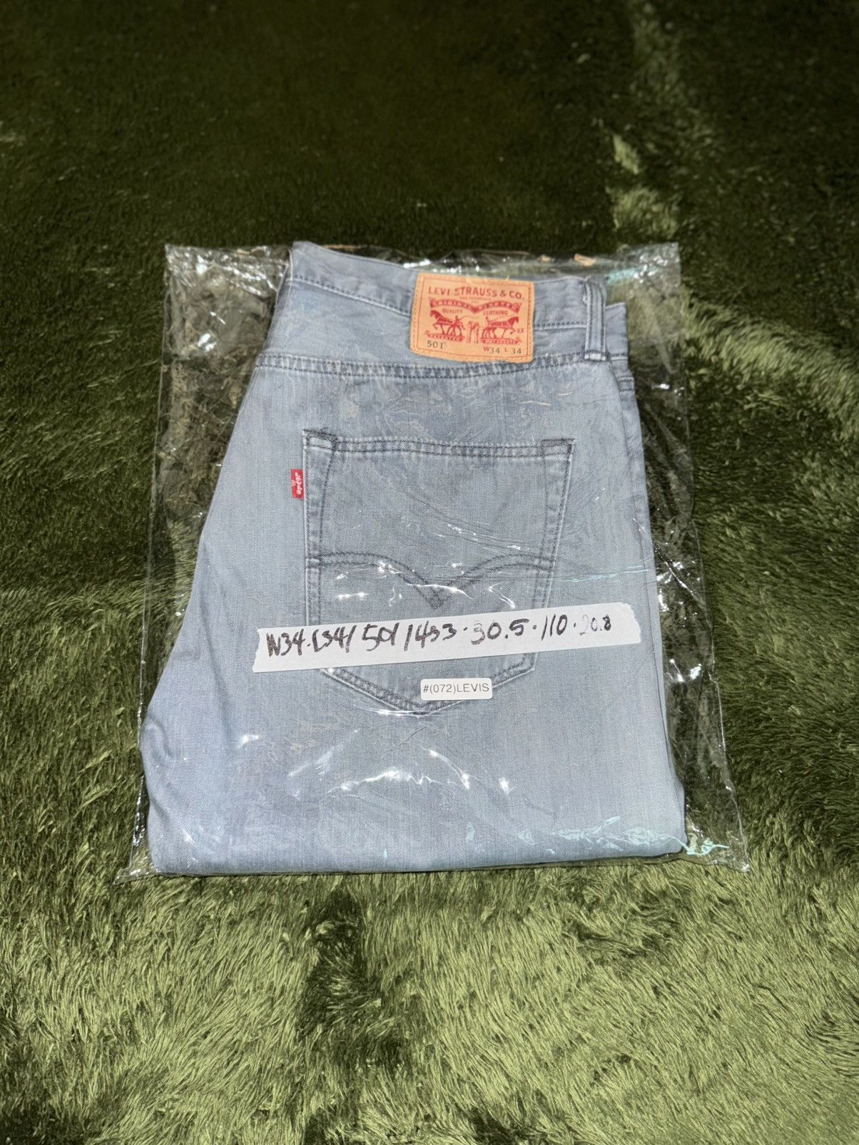 Levi's [W34/L34] Levi’s 501 Cotton Blend Leather Patch Denim Pants Size US 34 / EU 50 - 12 Thumbnail