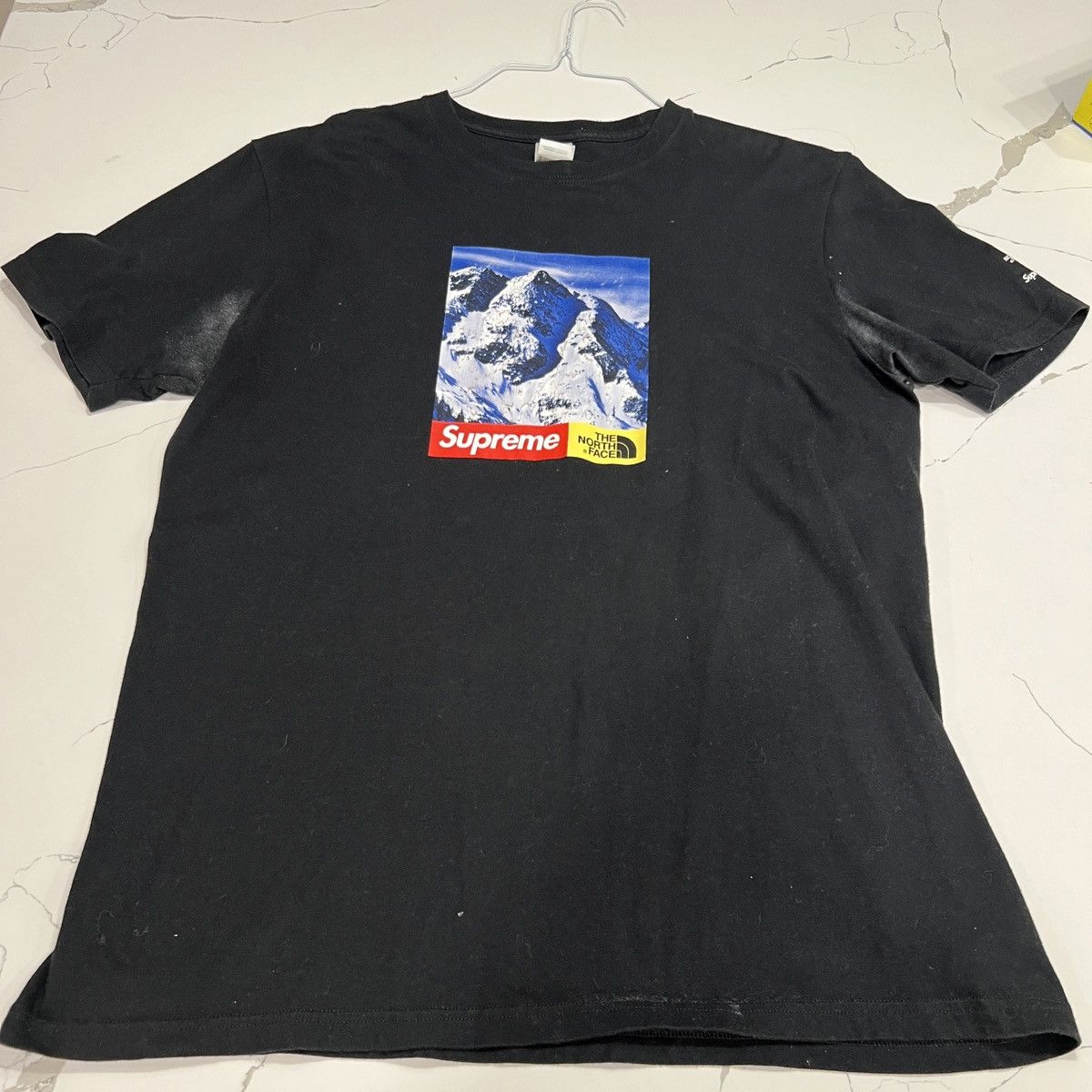 Supreme Supreme The North Face Mountain Tee Black Size Large FW17 | Grailed