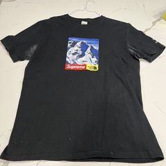 Supreme the north face mountain best sale tee black