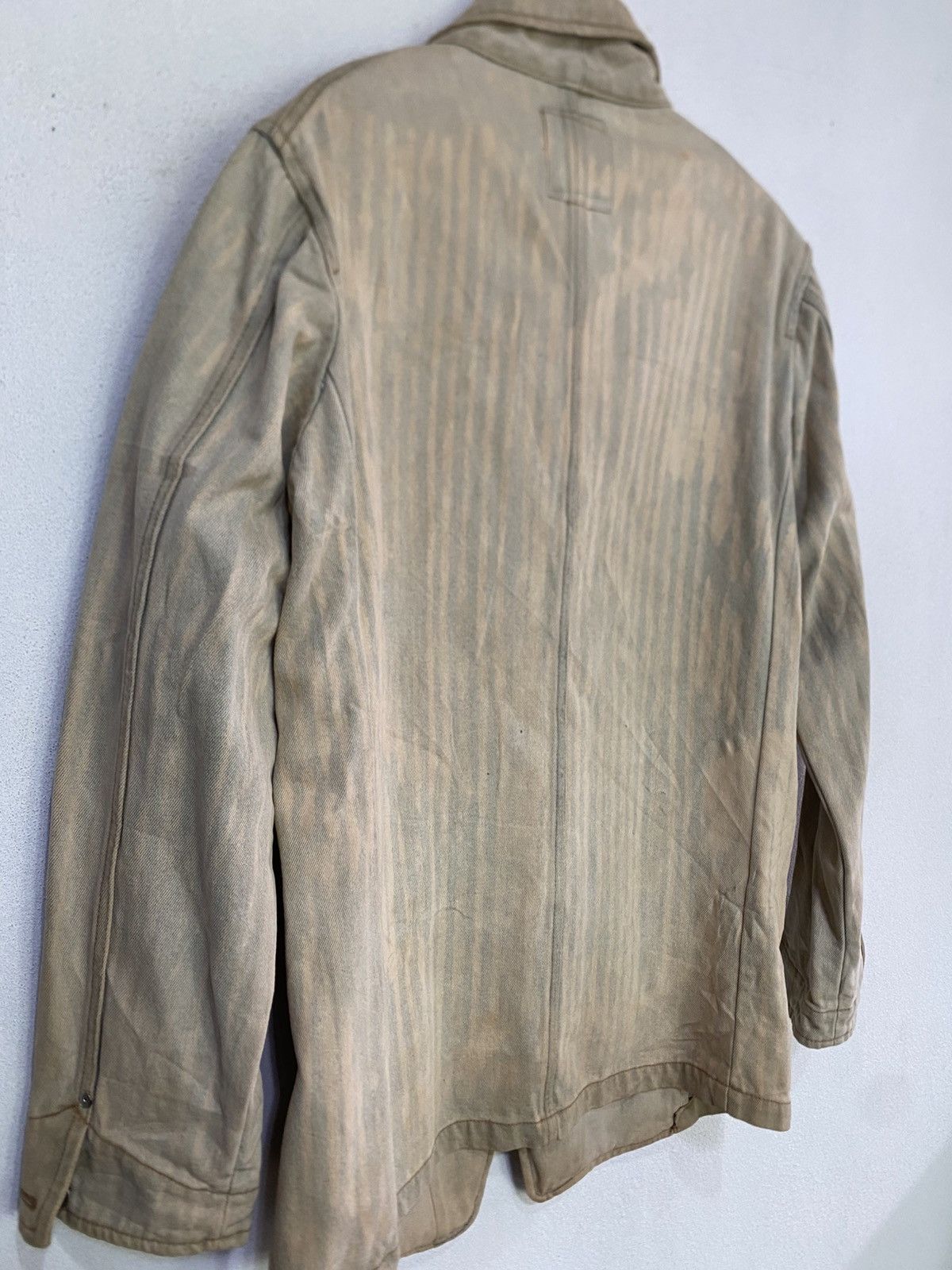 Le Grande Bleu (L.G.B.) Azito Distress Denim Jacket Button Up Size US L / EU 52-54 / 3 - 9 Thumbnail