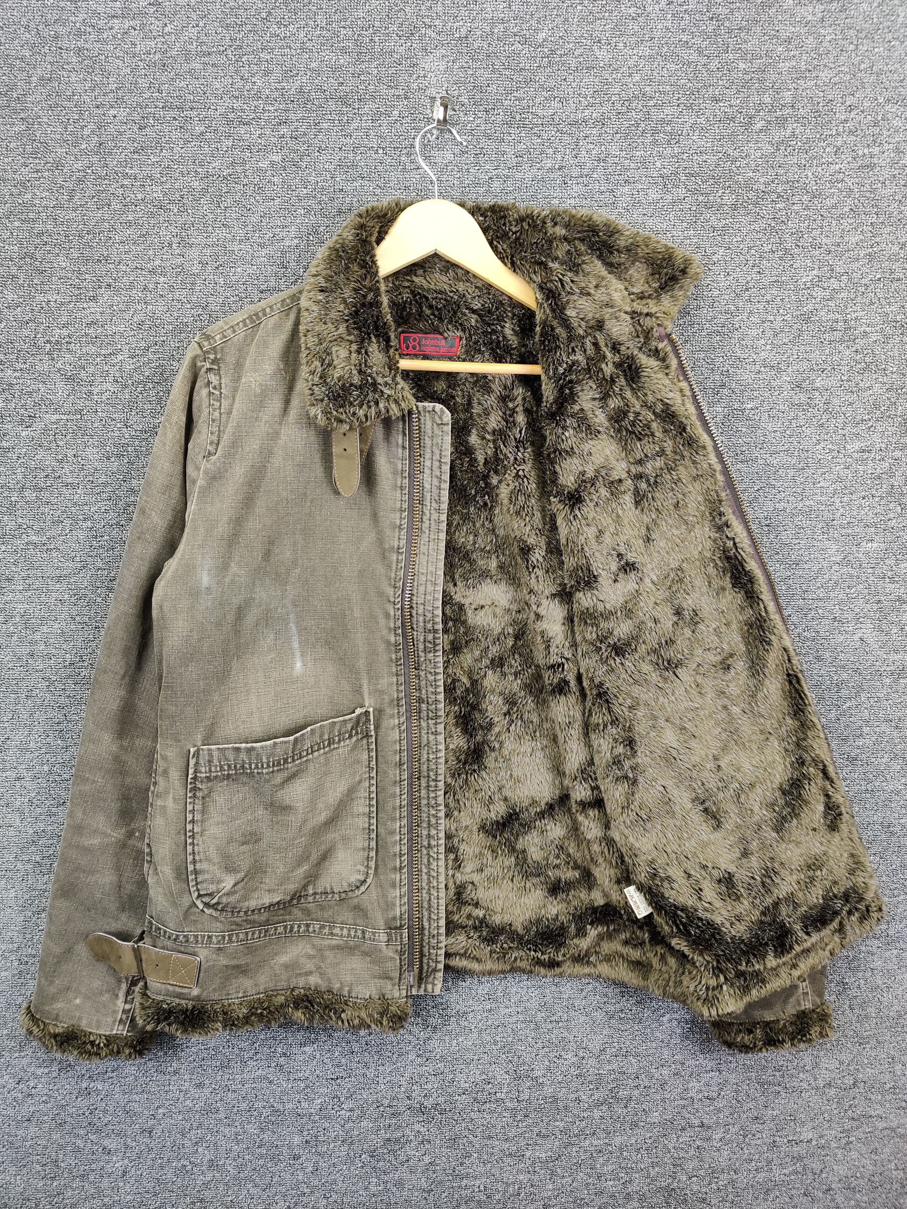 Johnbull Vintage John Bull Kojima Faux Fur Shearling Denim Jacket Size US L / EU 52-54 / 3 - 7 Thumbnail