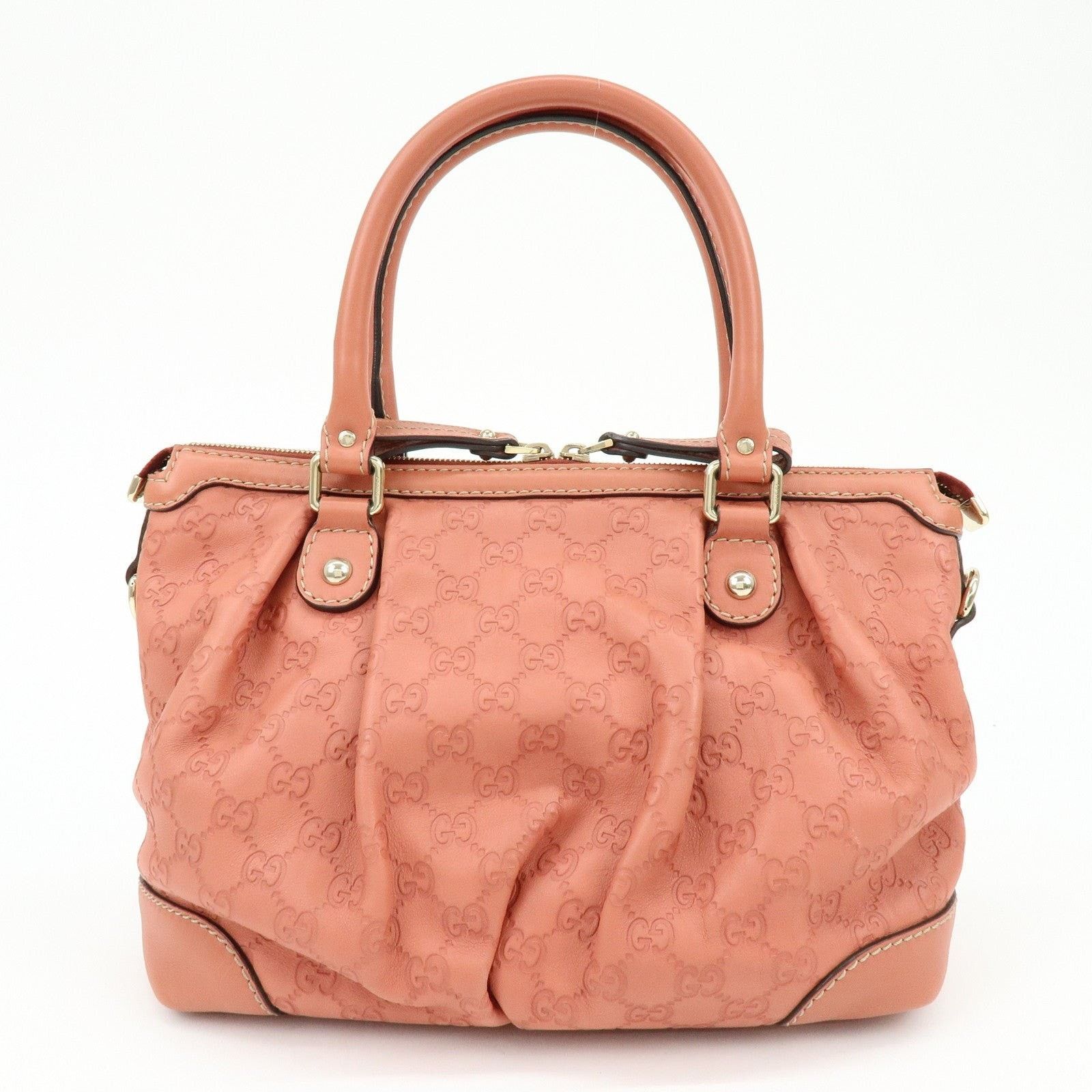 Gucci Gucci Guccissima Interlocking G Shoulder Bag Calfskin Pink Size ONE SIZE - 2 Thumbnail