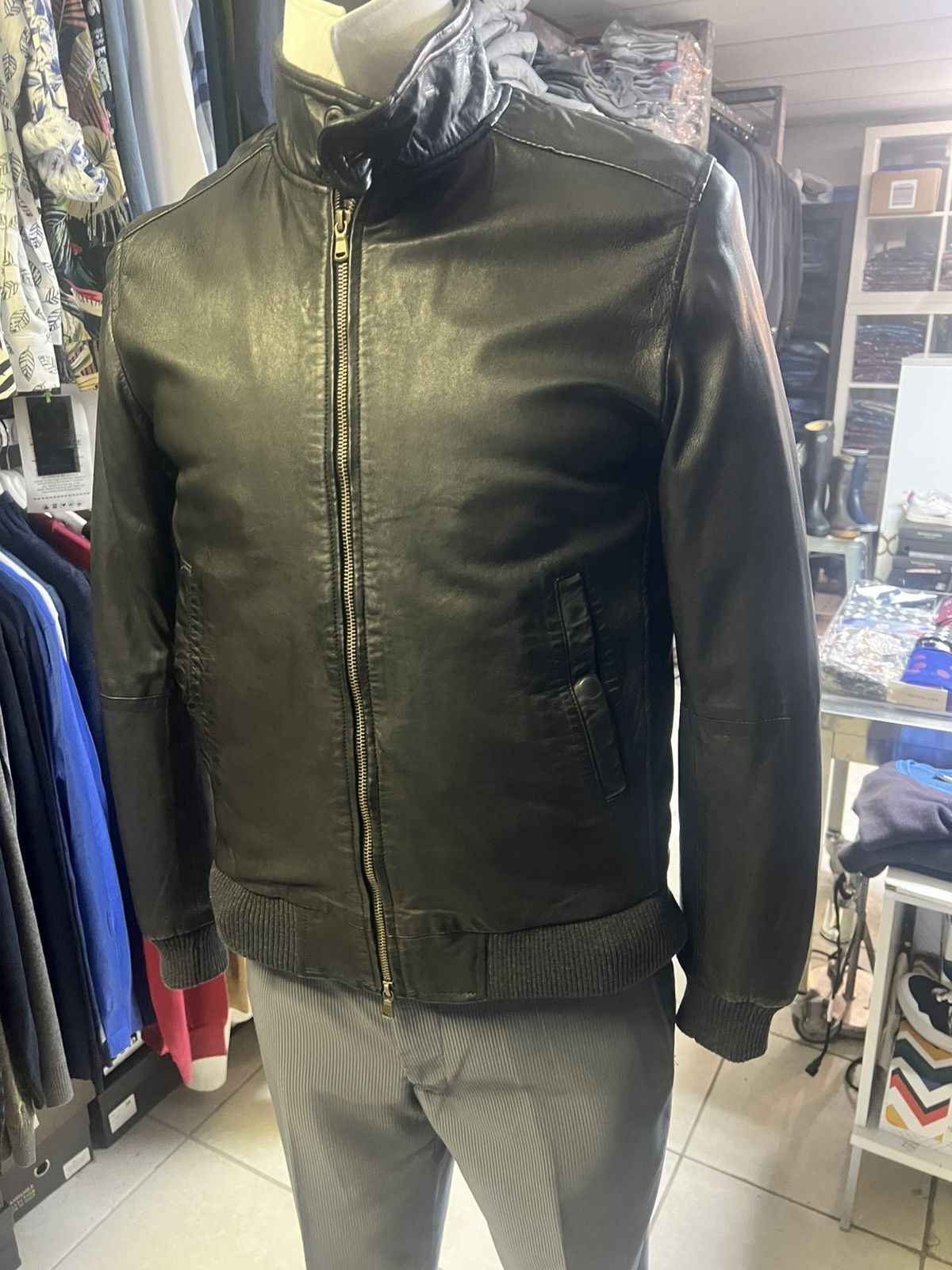 L.B.M. 1911 LBM 1911 Men’s Leather Jacket Limited Edition NWT Size US M / EU 48-50 / 2 - 1 Thumbnail