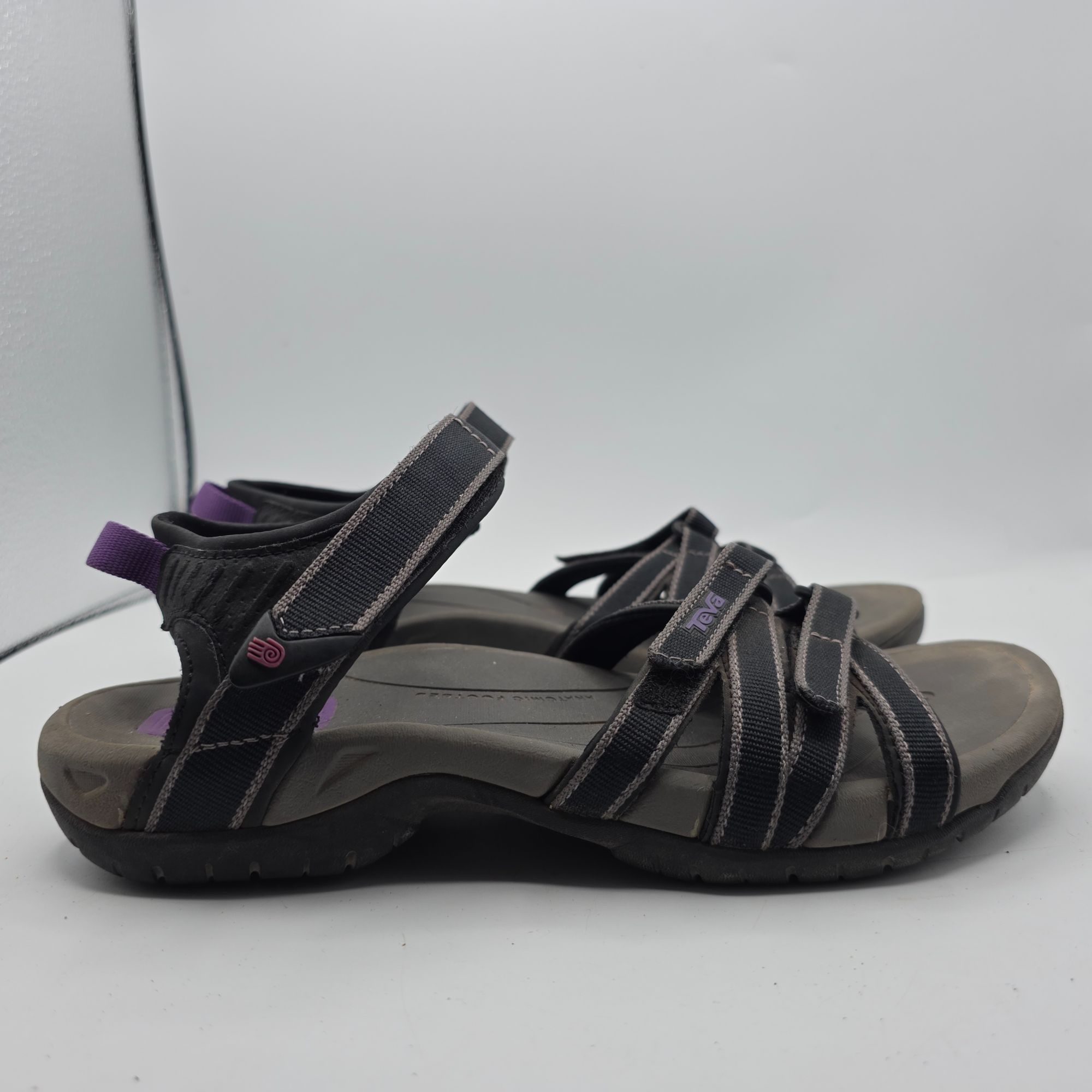 Teva Teva Tirra Womens Sandals Size 8 Black Adjustable Strap Outd Size US 8 / IT 38 - 12 Thumbnail