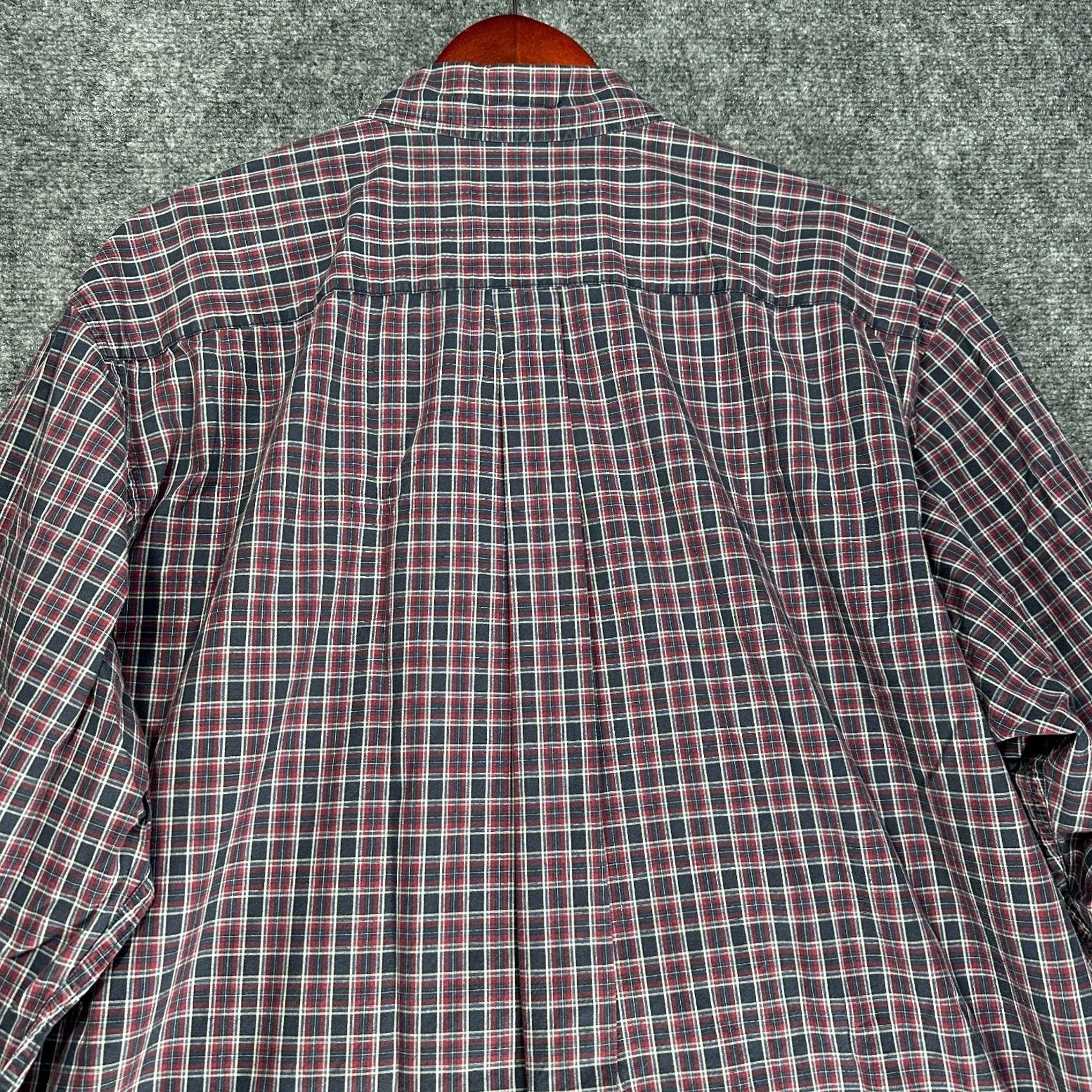 Eddie Bauer Eddie Bauer Shirt Mens XL Button-Down Blue Red Plaid Cotton Pocket Shirt XL Mens Button-Down Plaid Cotton Pocket Size US XL / EU 56 / 4 - 7 Thumbnail