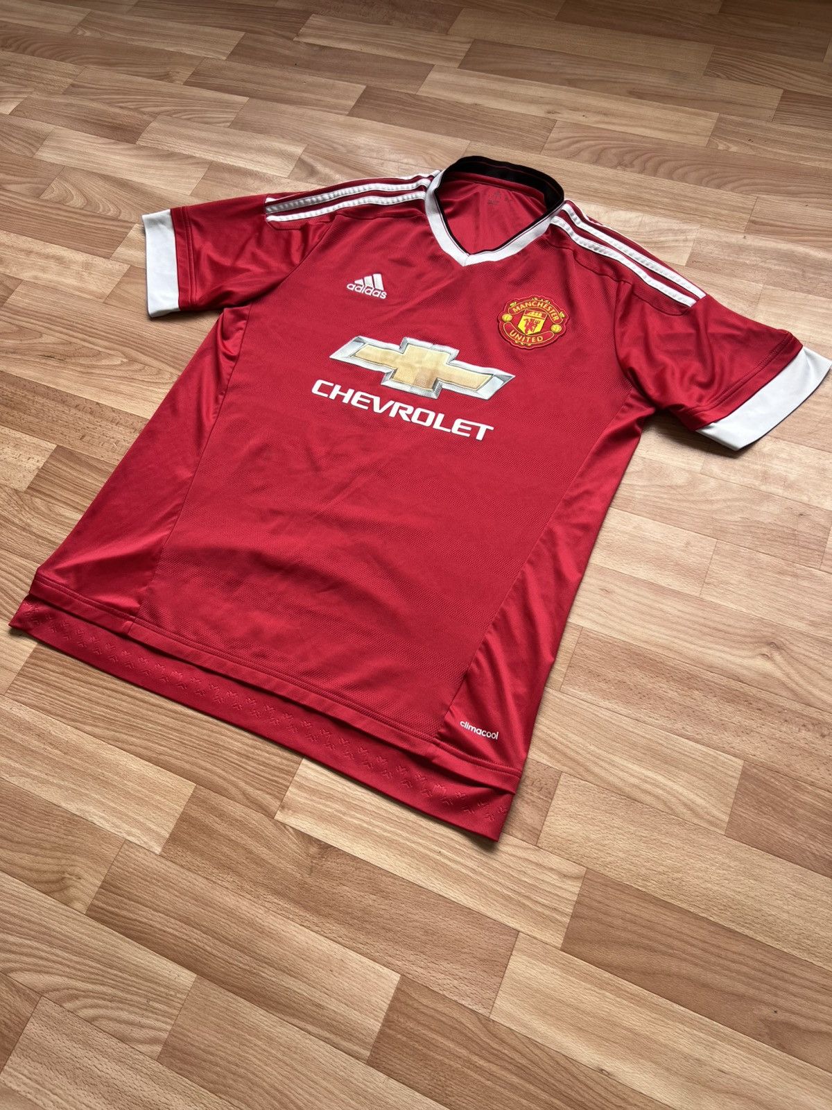 Adidas 2017/18 Manchester United Adidas Home Soccer Jersey Men’s L Size US L / EU 52-54 / 3 - 9 Thumbnail