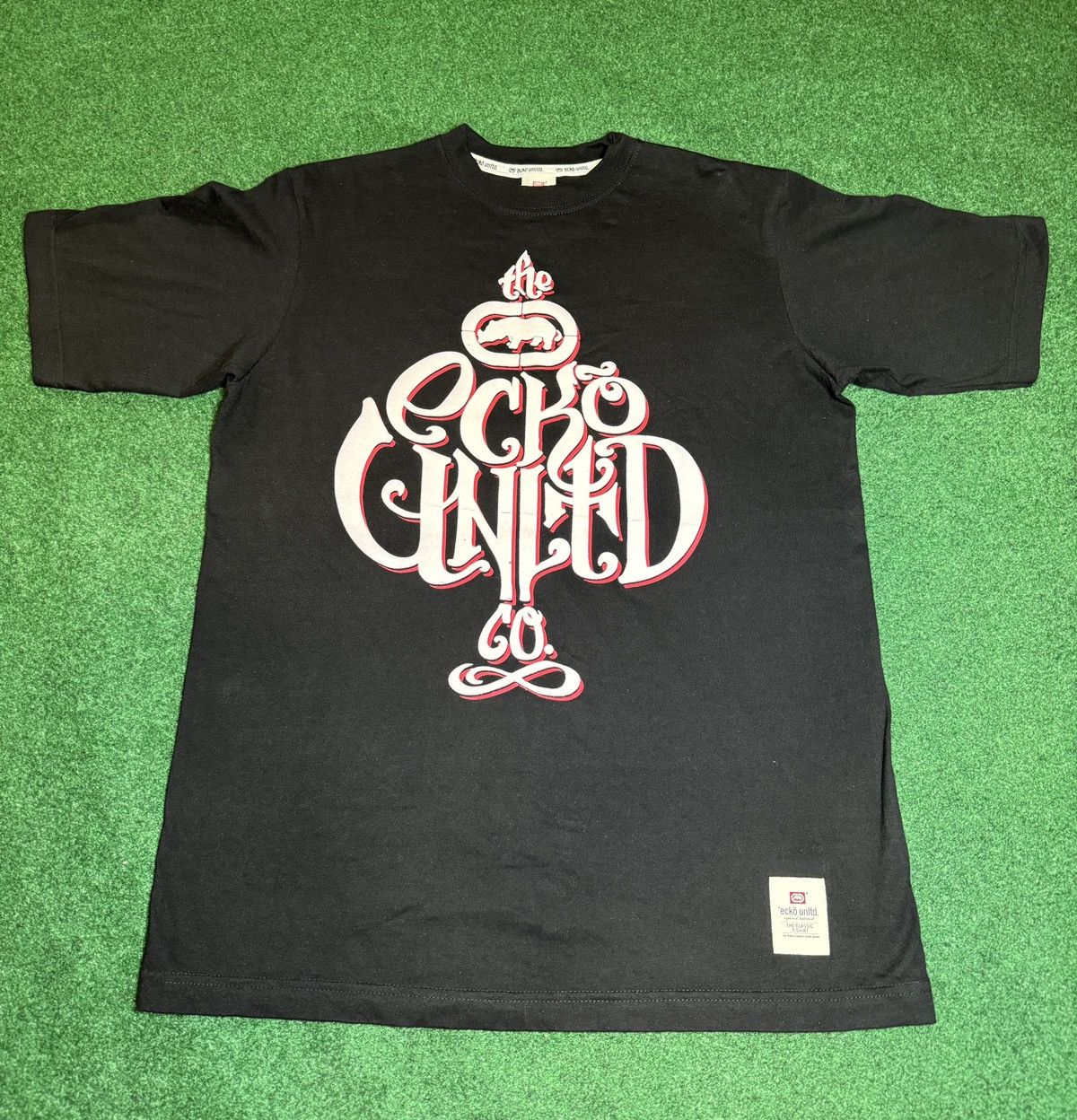Ecko Unltd. × Vintage Y2K Ecko Unltd Hip Hop Graphitti Baggy Medium Black T Shirt Size US M / EU 48-50 / 2 - 1 Thumbnail