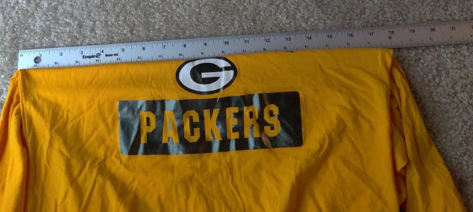 Other Green Bay Packers Yellow V Neck Long Sleeve T Shirt Womens S Size S / US 4 / IT 40 - 9 Thumbnail