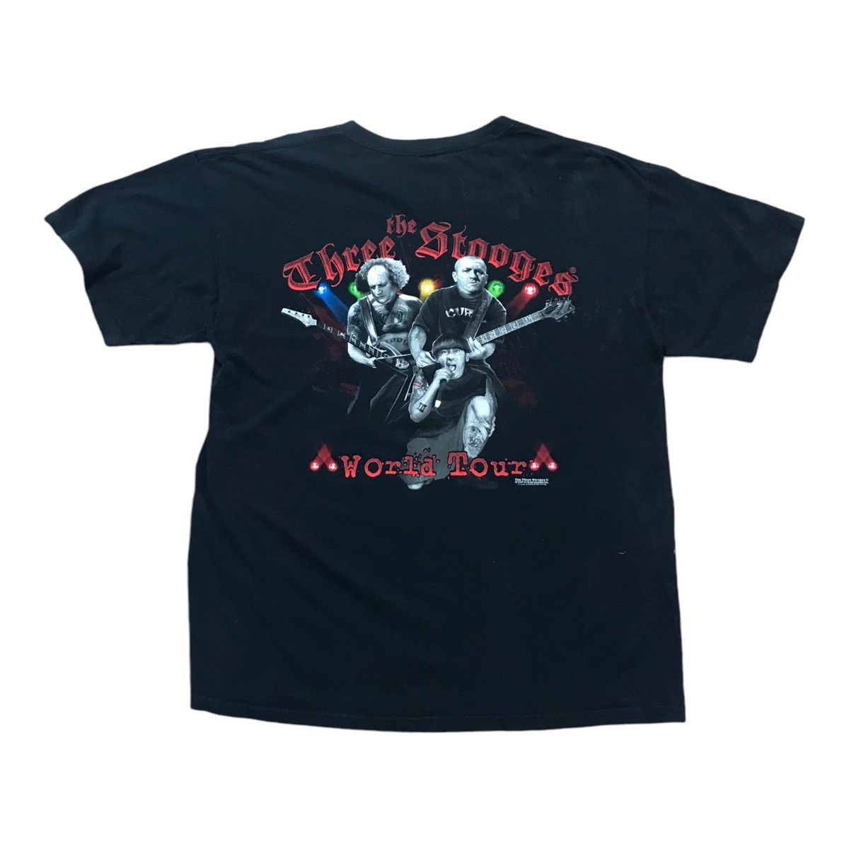 Vintage The Three Stooges Old School Rock Band Tshirt Size US L / EU 52-54 / 3 - 2 Thumbnail