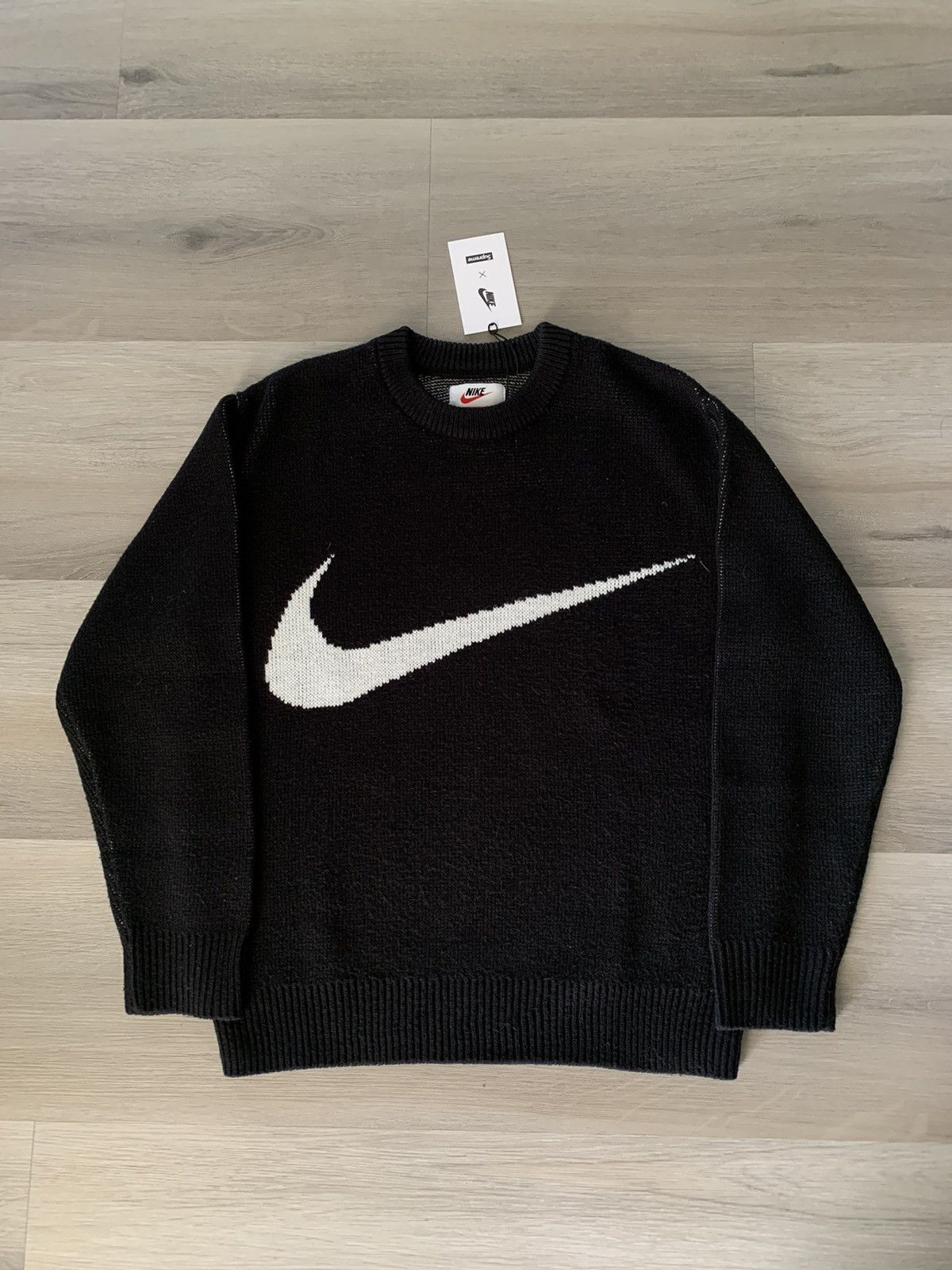 Nike Supreme Swoosh Sweater | Grailed