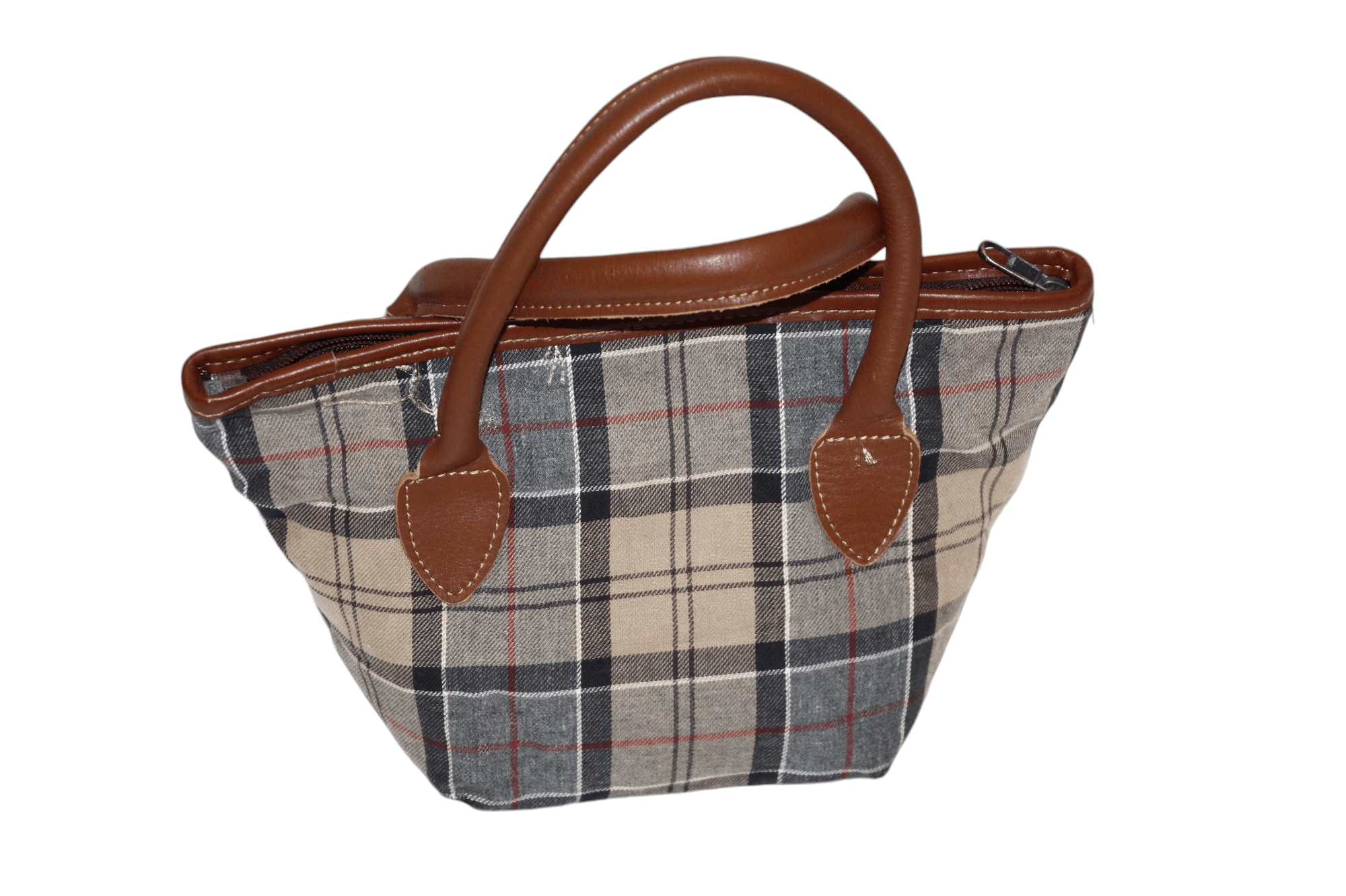 Barbour VTG Barbour Tartan Cartridge Tote Canvas Mini Handbag Size ONE SIZE - 4 Thumbnail
