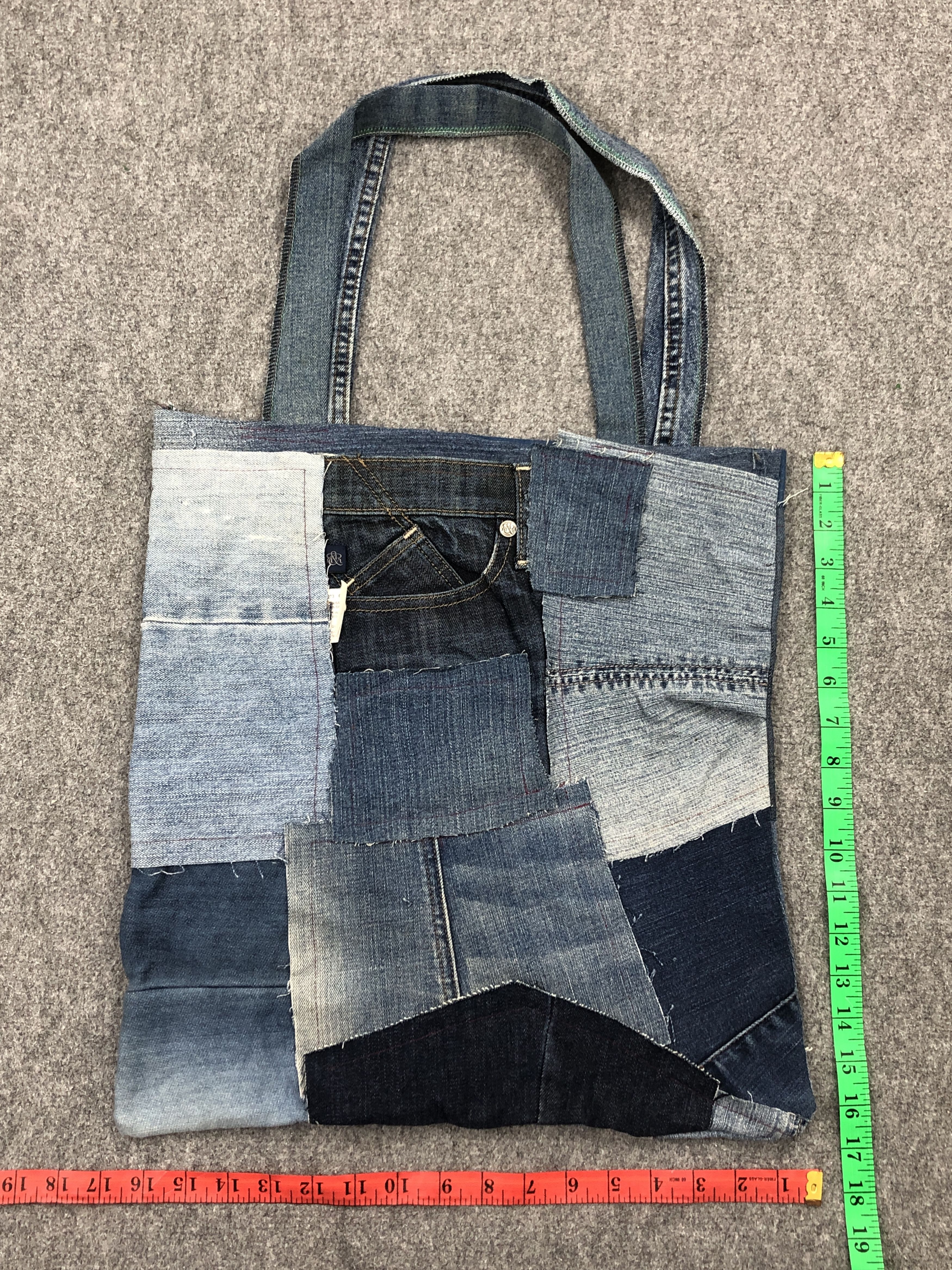Vintage Vintage Custom Made Jeans Totebag BG0154 Size ONE SIZE - 7 Thumbnail