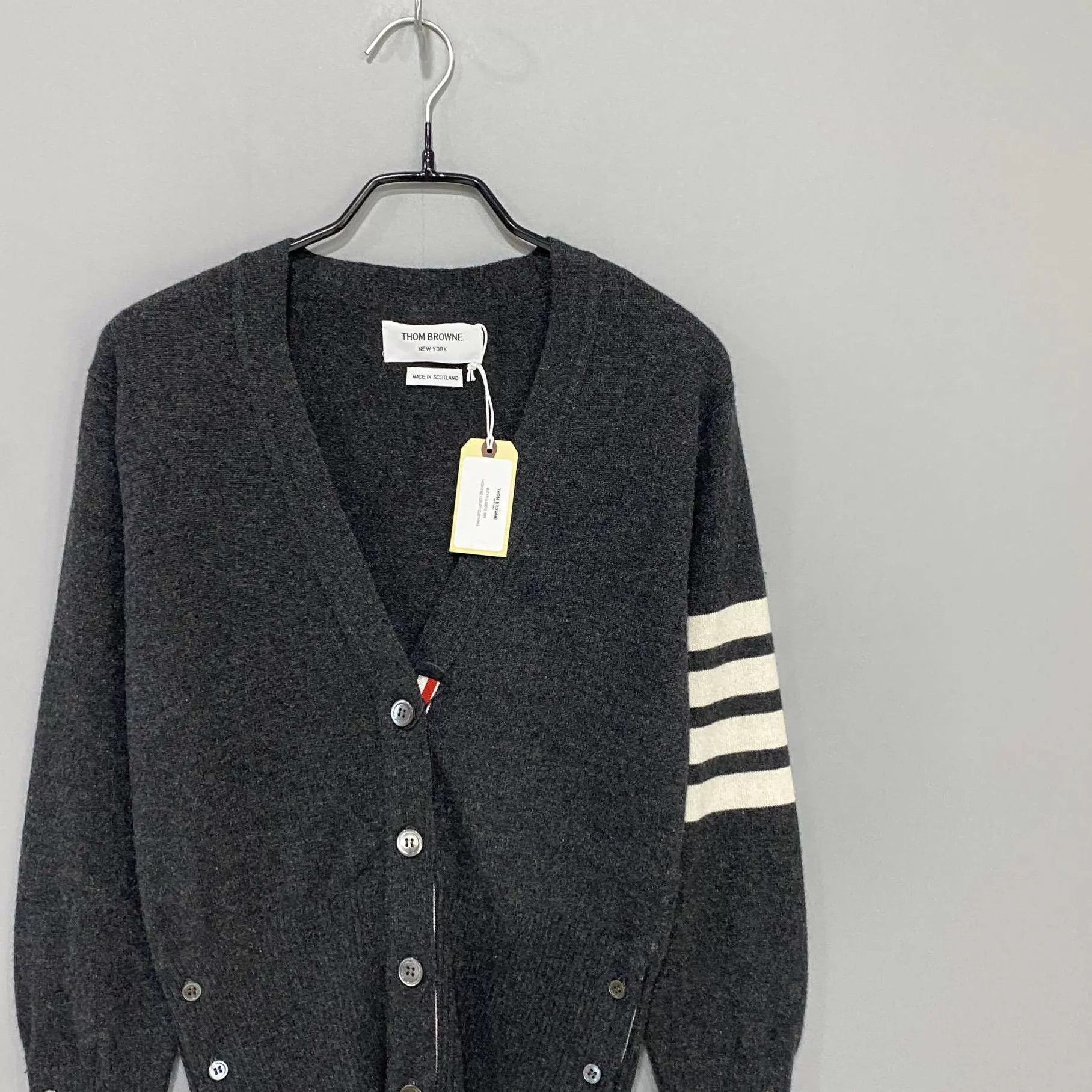 Thom Browne Thom Browne Deep Gray Cashmere Cardigan Size 40 Size S / US 4 / IT 40 - 2 Thumbnail