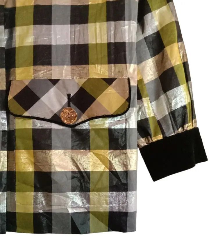 Yves Saint Laurent YSL Yves Saint Laurent Plaid Design Blazer Jacket Size XL / US 12-14 / IT 48-50 - 6 Thumbnail