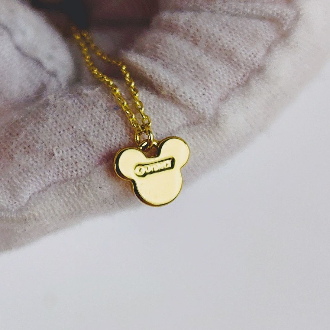 Disney Disney Mickey Mouse Necklace Light Purple Rhinestone Gold Size ONE SIZE - 5 Thumbnail