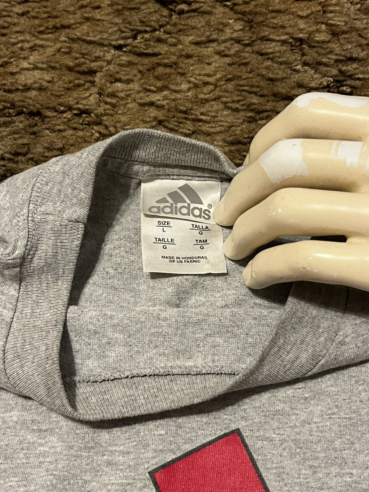 Adidas Vintage Y2K Adidas Green White Red Logo T-Shirt Large Size US L / EU 52-54 / 3 - 3 Thumbnail