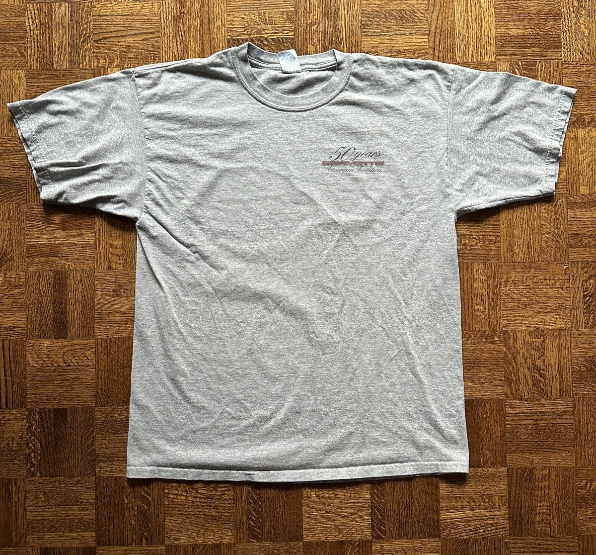 Vintage Vintage Y2K Corvette 50 Year Anniversary Graphic Tee Size US XL / EU 56 / 4 - 3 Thumbnail