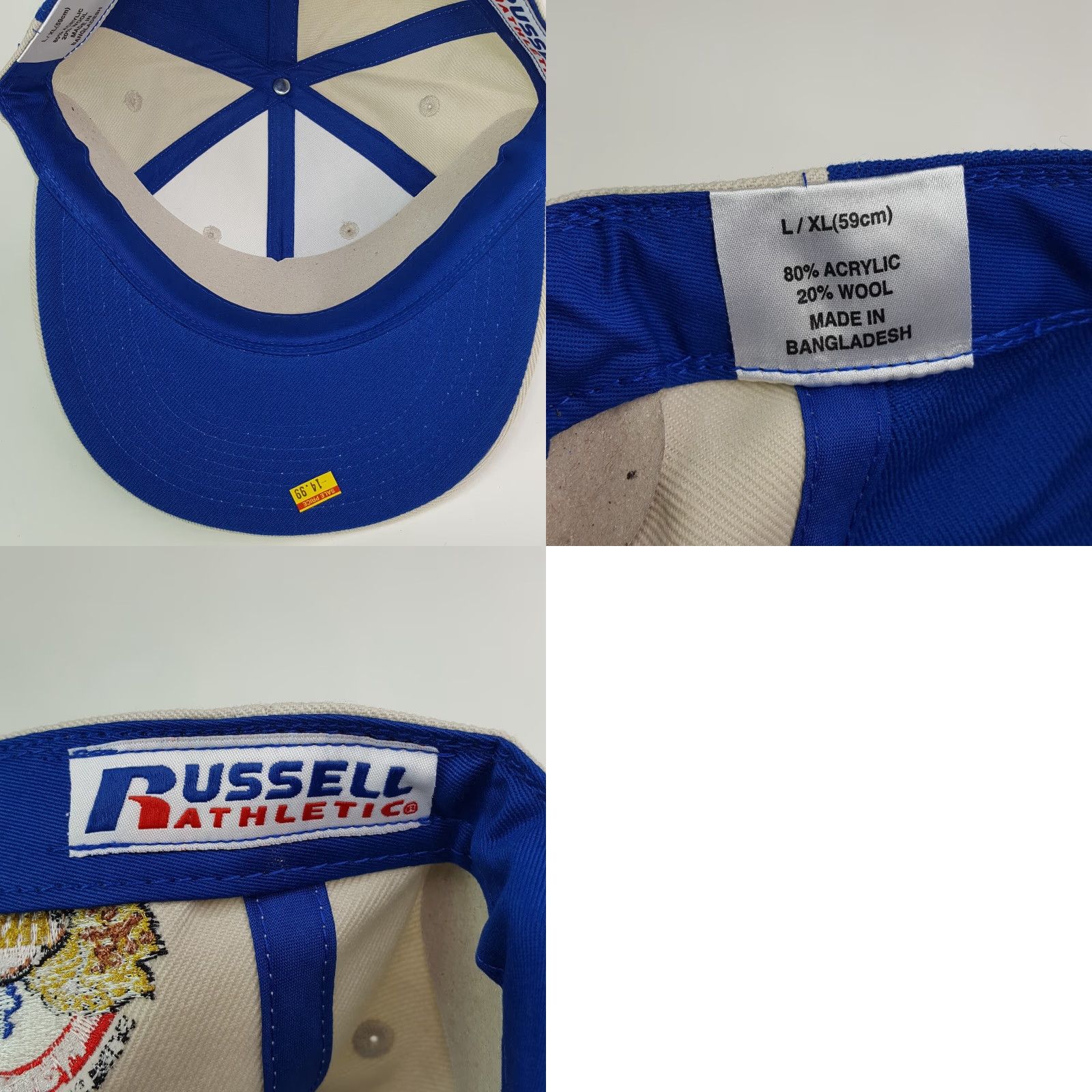 Russell Athletic VINTAGE Southern Jaguars SU Wool Fitted Size L/XL Hat Baseball Cap NCAA Football Size ONE SIZE - 8 Thumbnail