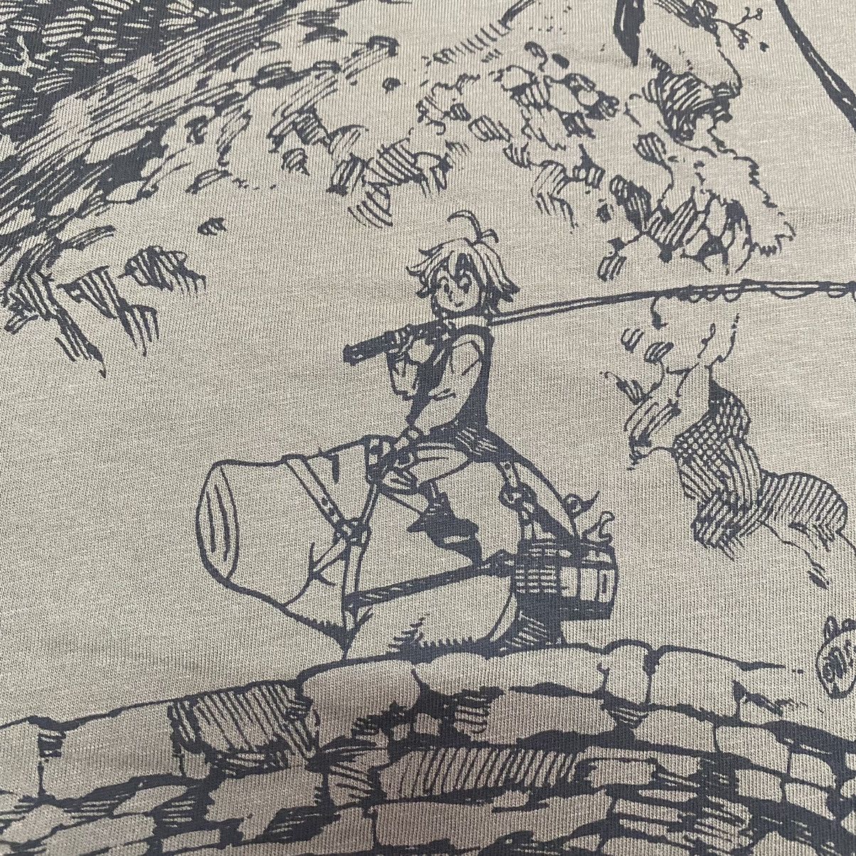 Anime × Japanese Brand × Vintage 🔥RARE🔥 THE SEVEN DEADLY SINS MELIODAS OVERPRINT ANIME TSHIRT Size US XL / EU 56 / 4 - 5 Thumbnail