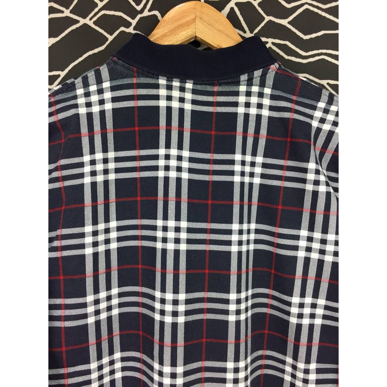 Burberry Vtg Burberry London Nova Check Longsleeve Polo Tee Size US L / EU 52-54 / 3 - 12 Thumbnail