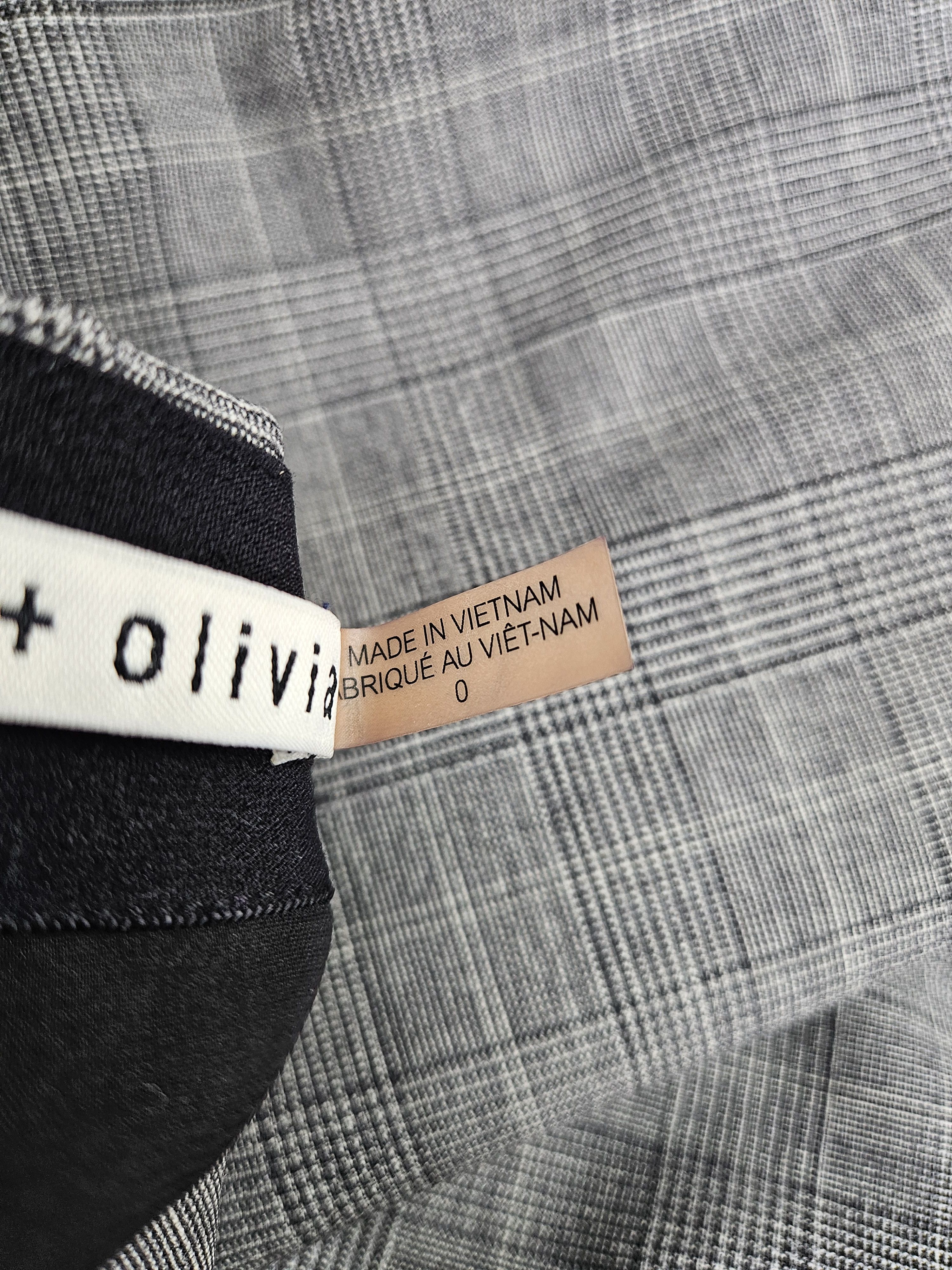 Alice + Olivia Grey Checkered Ruffles Layering Long Skirt Size 25" / US 0 / IT 36 - 4 Thumbnail