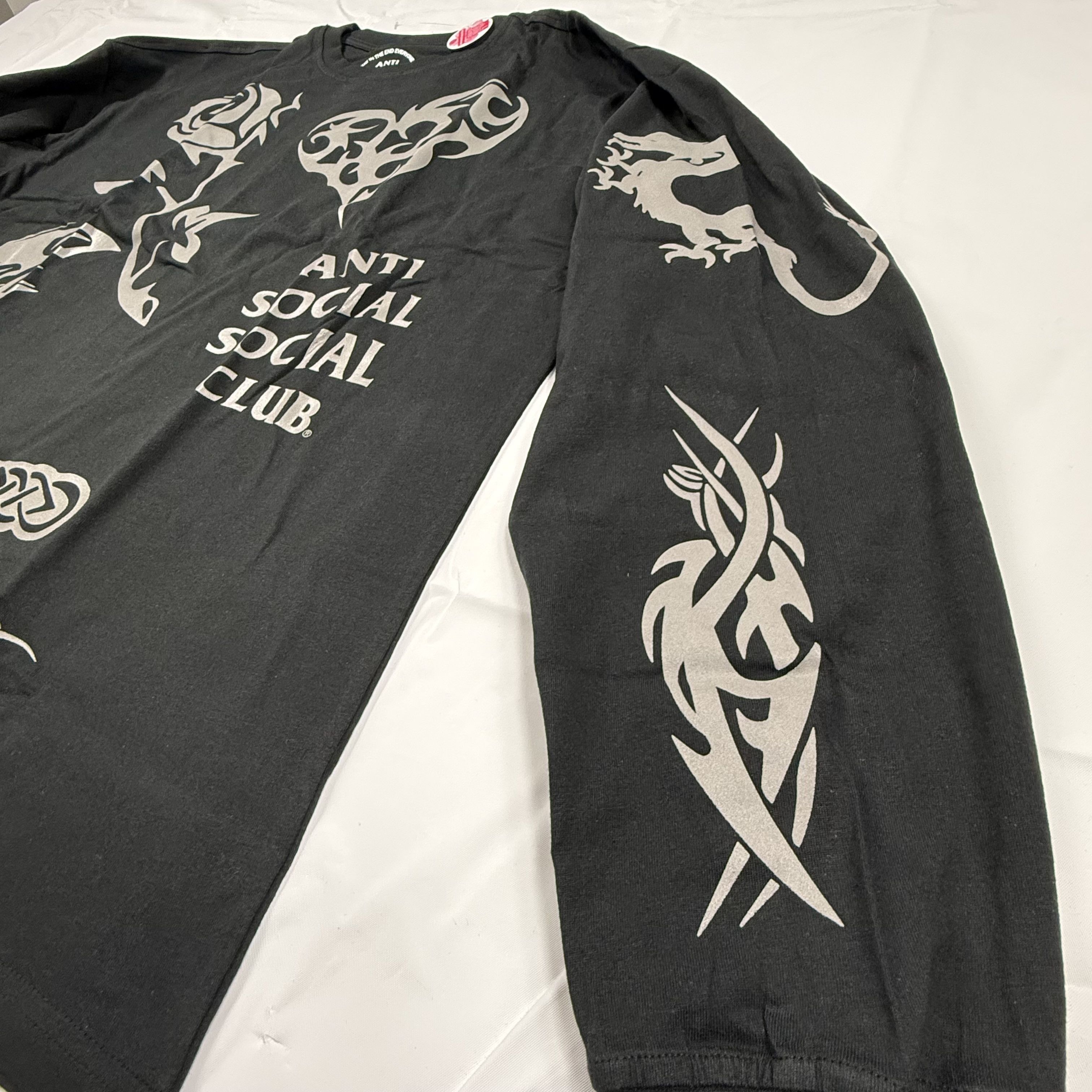 Anti Social Social Club Anti Social Social Club Black Tribal Graphic Long Sleeve Size US XL / EU 56 / 4 - 6 Thumbnail