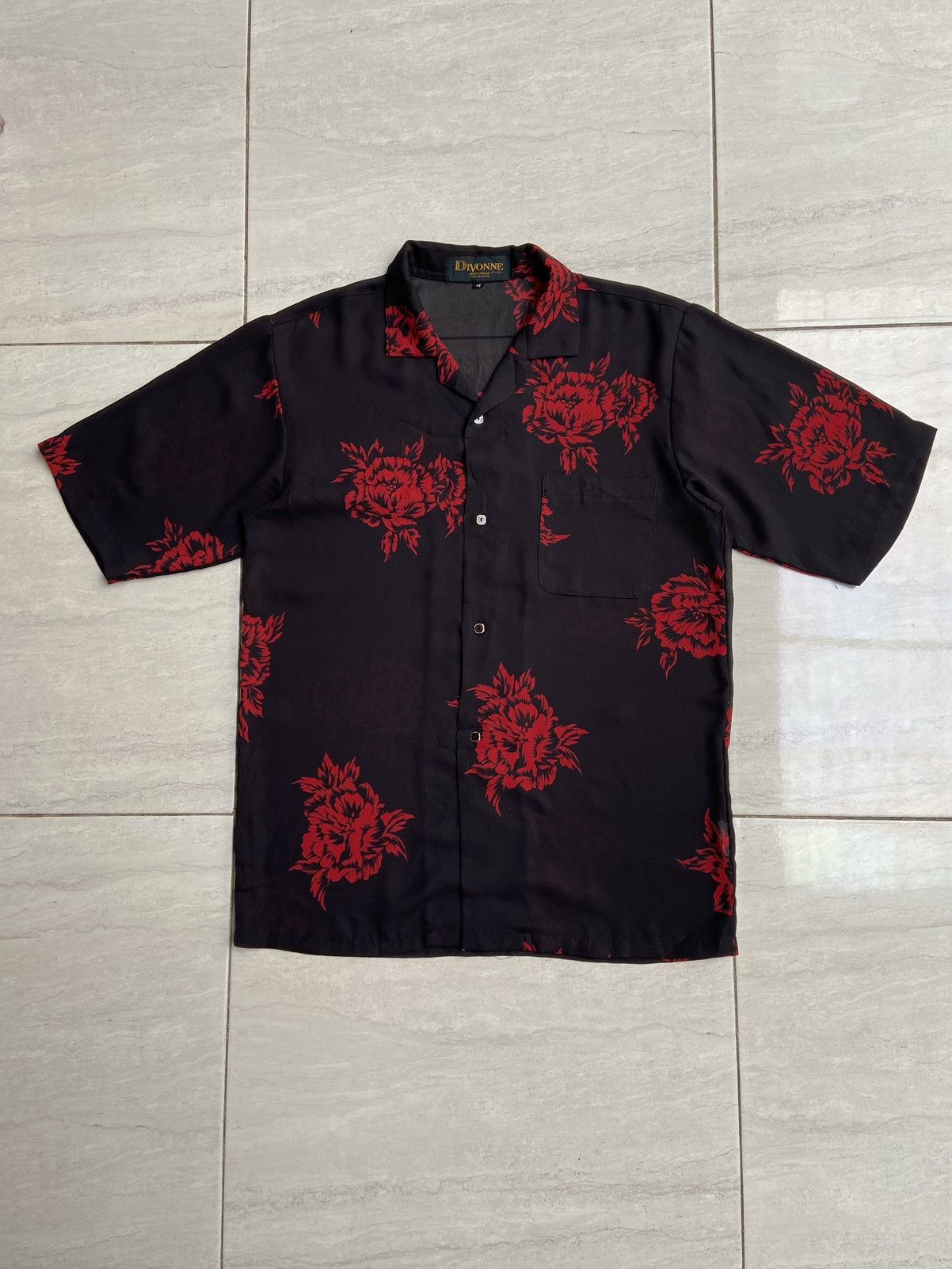 Designer × Japanese Brand DIVONNE Black Motive Shirt Size US S / EU 44-46 / 1 - 6 Thumbnail