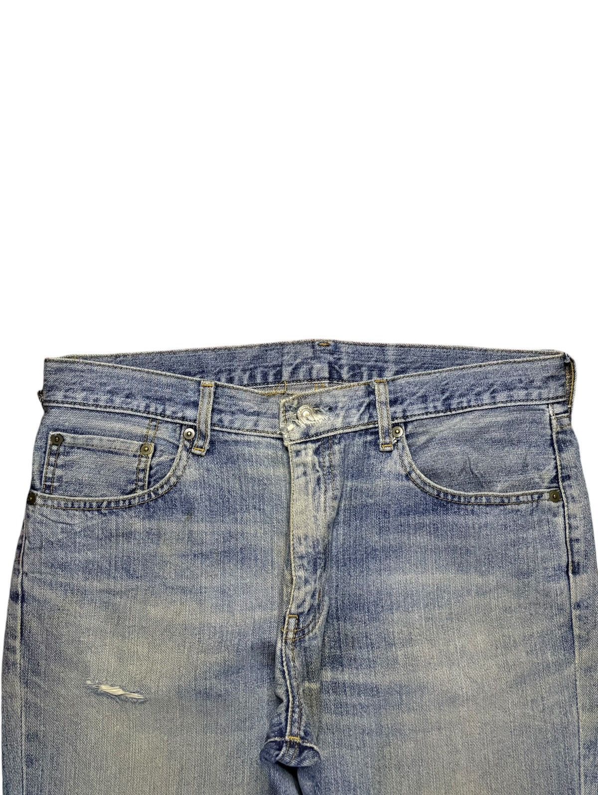 Japanese Brand × Uniqlo Vintage Japanese Uniqlo Mud Wash Distressed Flare Jeans Size US 35 - 4 Thumbnail