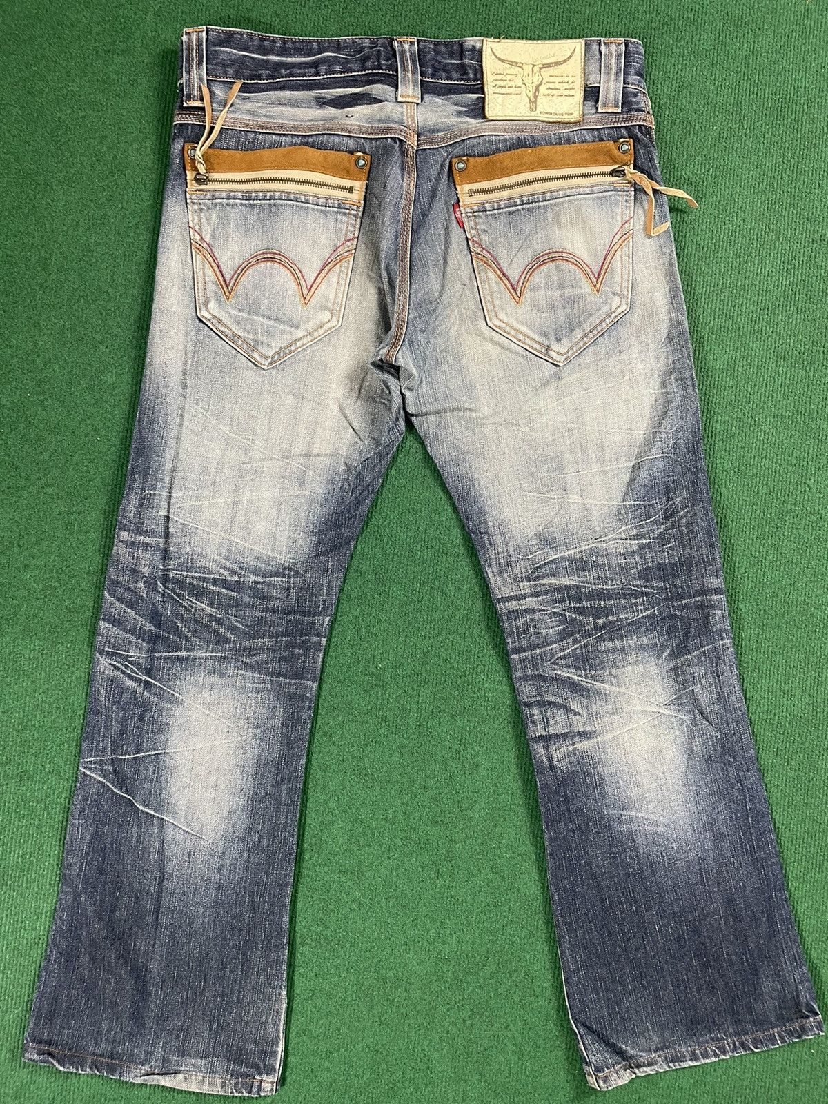 Edwin Vintage Edwin Distressed Jeans Flair Cut Size US 34 / EU 50 - 4 Thumbnail