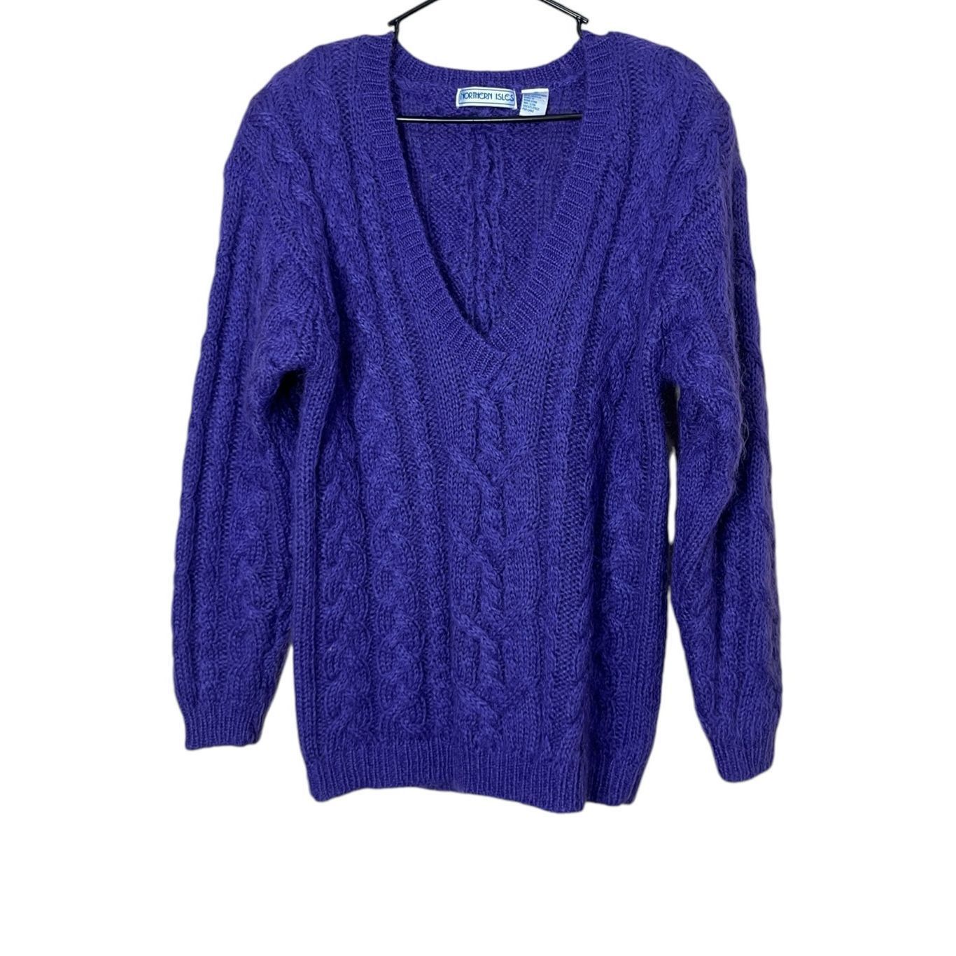 Northern Isles Vintage Northern Isles Purple Mohair Wool Blend Sweater Size Size S / US 4 / IT 40 - 1 Thumbnail