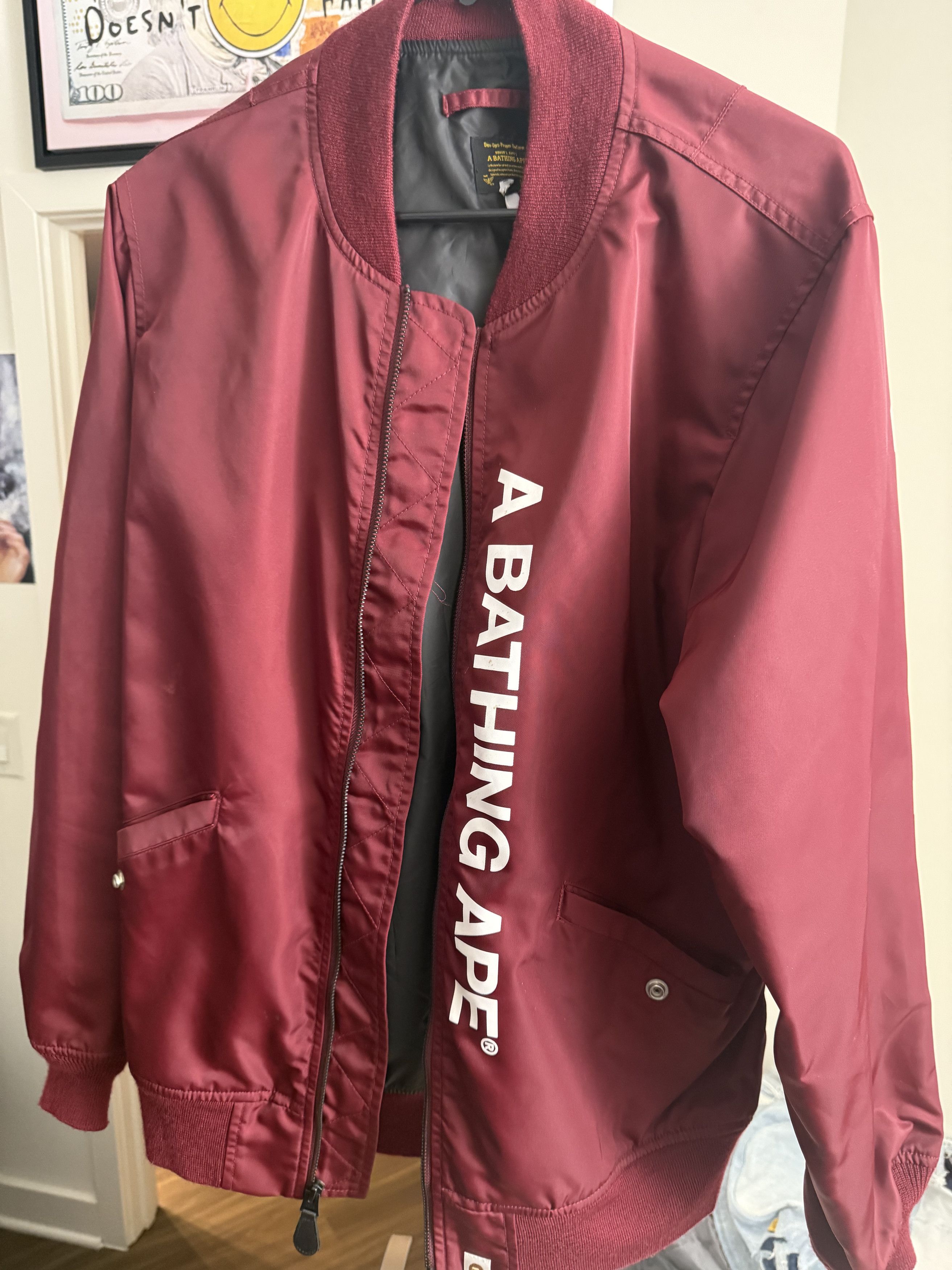 Bape A Bathing Ape x Mitchell & Ness New York Mets Jacket