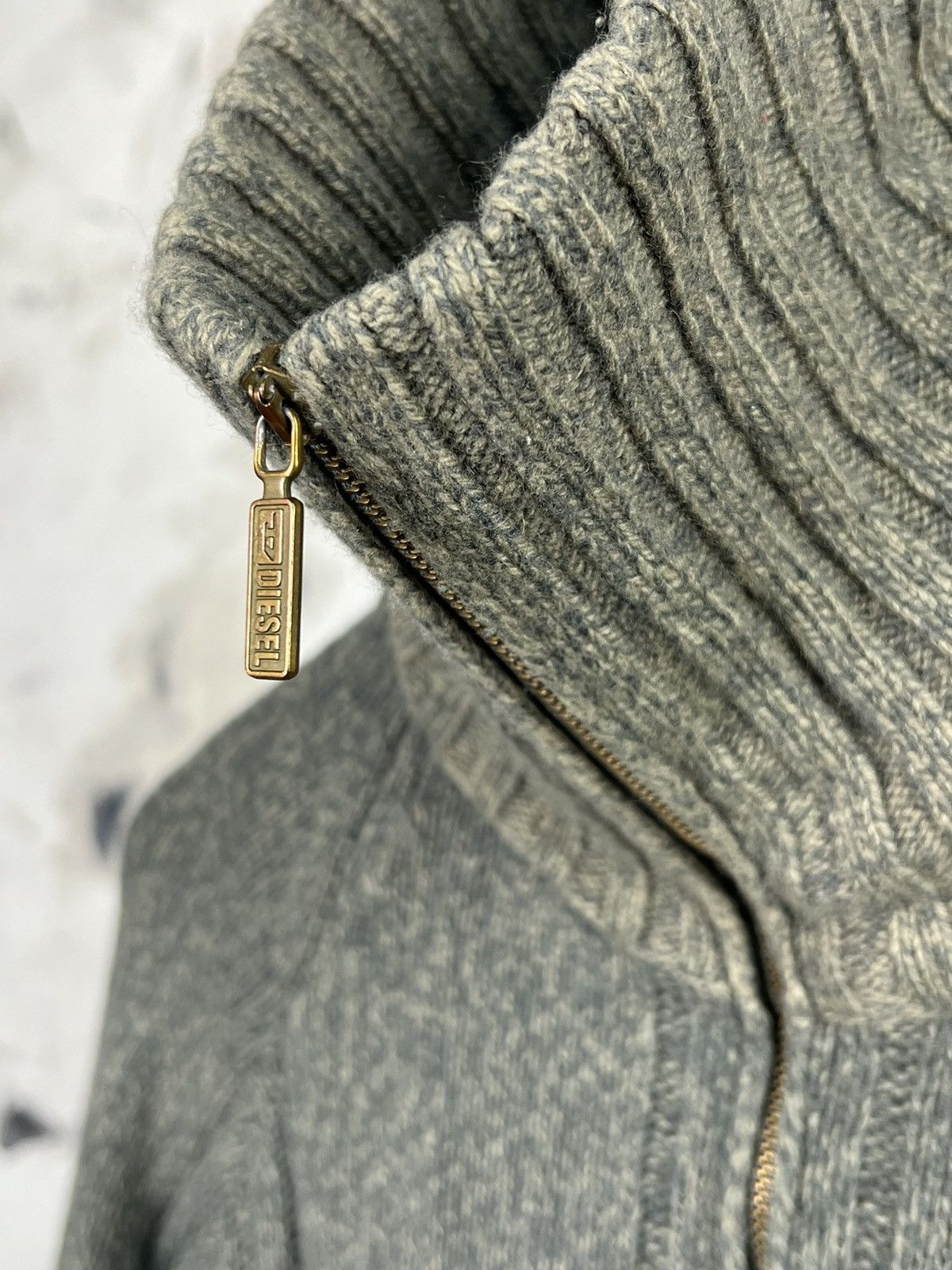 Diesel Vintage Diesel Wool Zip Knit Sweater Size S - M Size US M / EU 48-50 / 2 - 6 Thumbnail