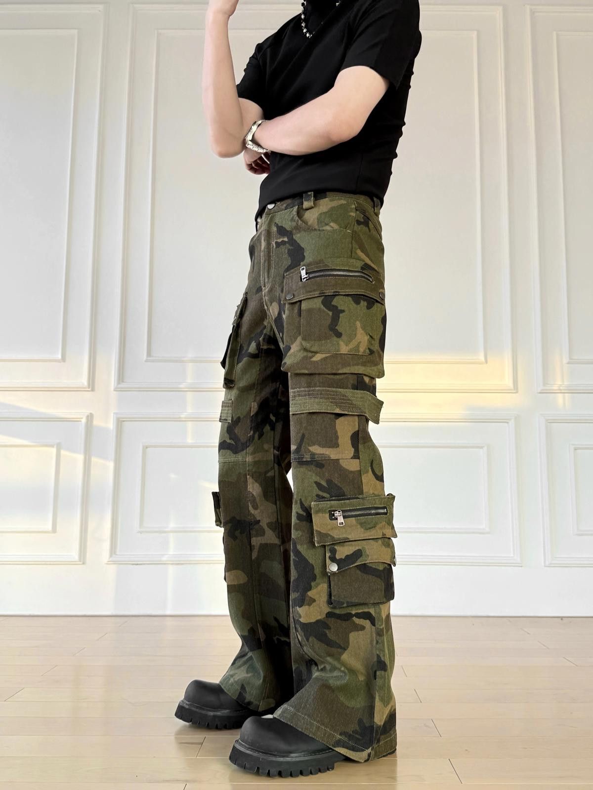 Vintage Cargo Pants Zipper Detail Multi Pocket Size US 32 / EU 48 - 4 Thumbnail