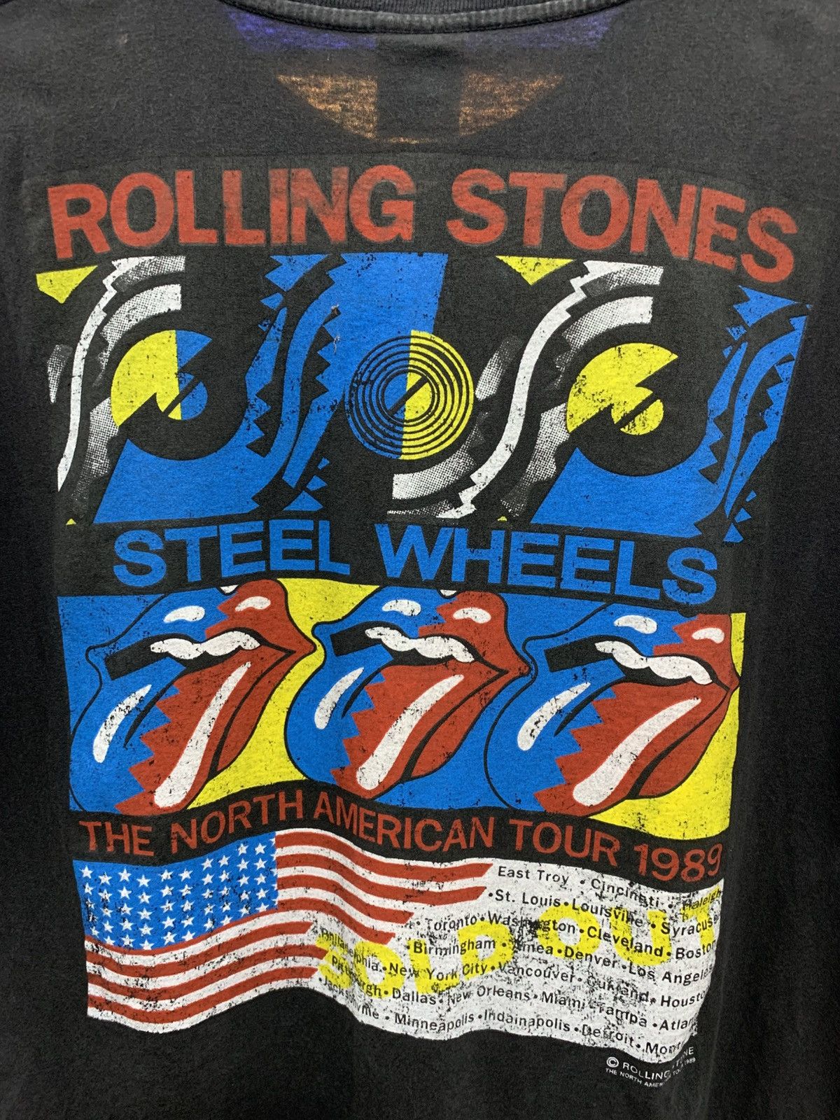 Band Tees Vintage The Rolling Stone"The North American Tour 1989" Size US L / EU 52-54 / 3 - 8 Thumbnail