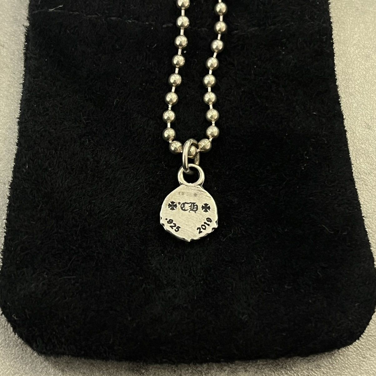 Chrome Hearts Chrome Hearts Peace-Sign Ball Necklace Silver Size ONE SIZE - 3 Thumbnail