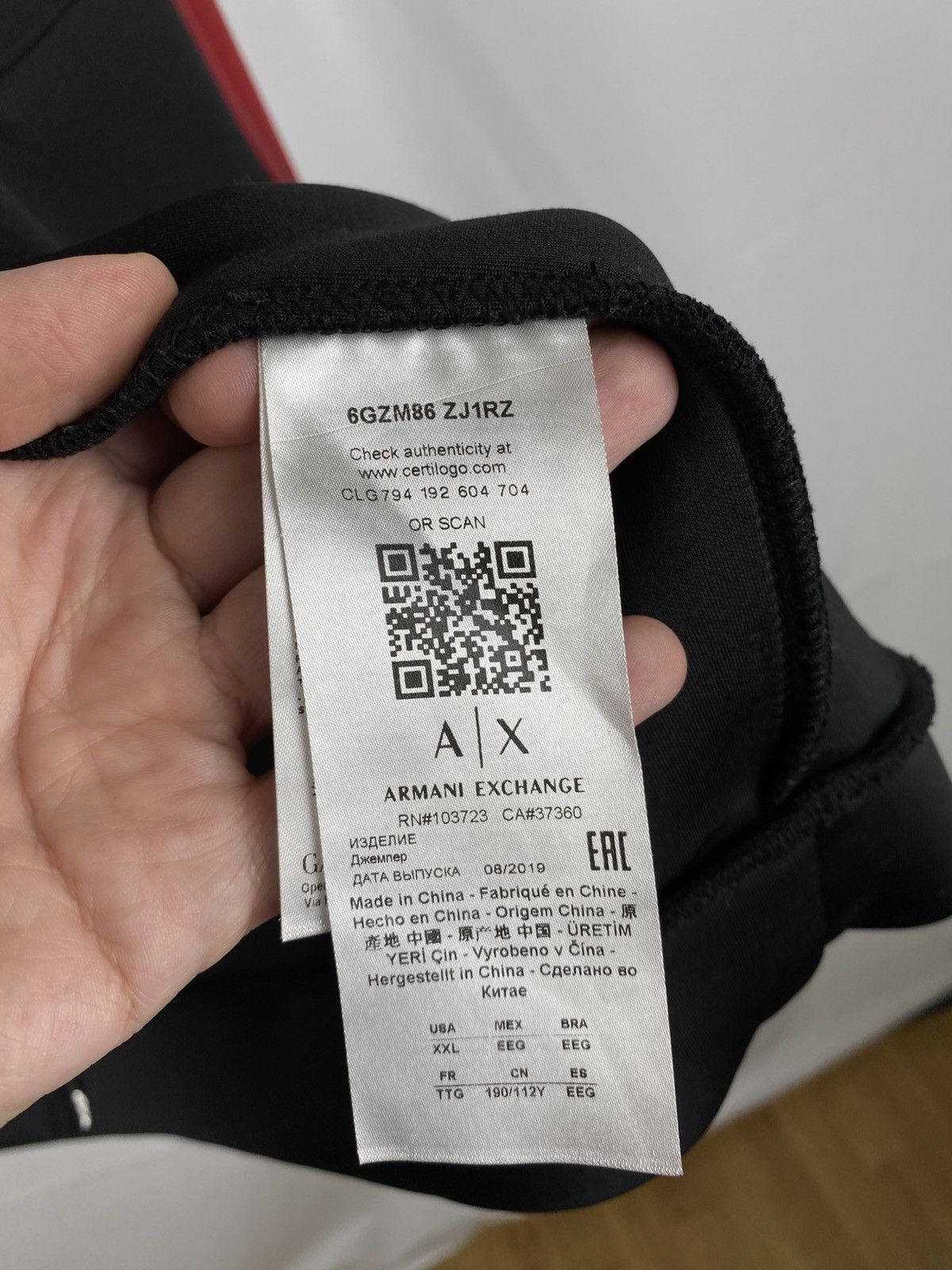Armani Exchange Armani Exchange Full Zip Hoodie Neoprene Men size XXL Size US XXL / EU 58 / 5 - 11 Thumbnail