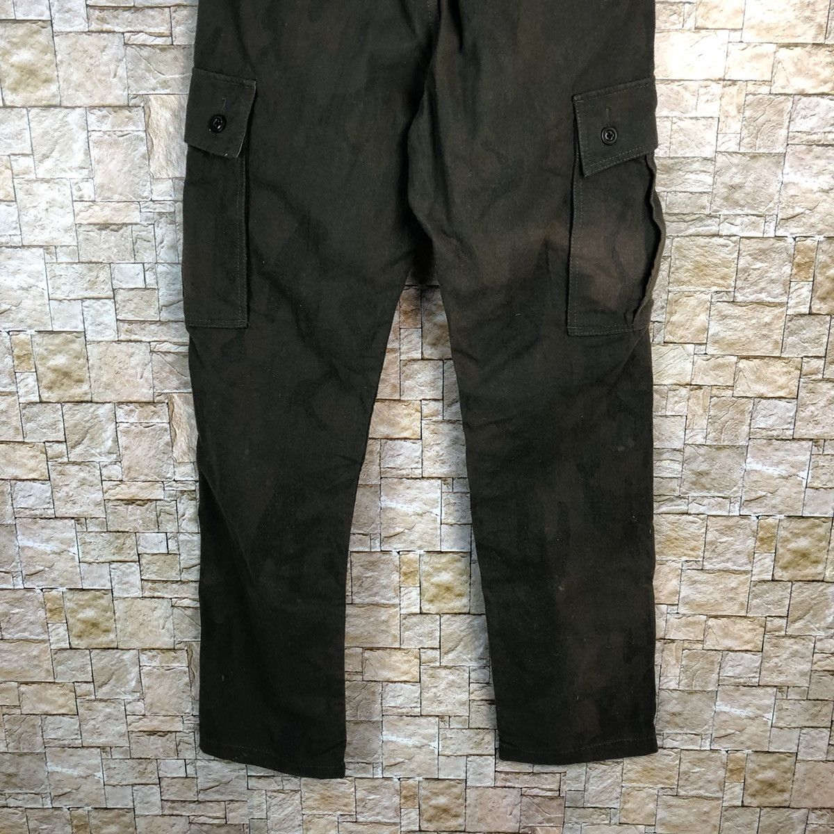 Japanese Brand Back Number Green Cargo Multipocket Pants #A594 Size US 30 / EU 46 - 17 Thumbnail