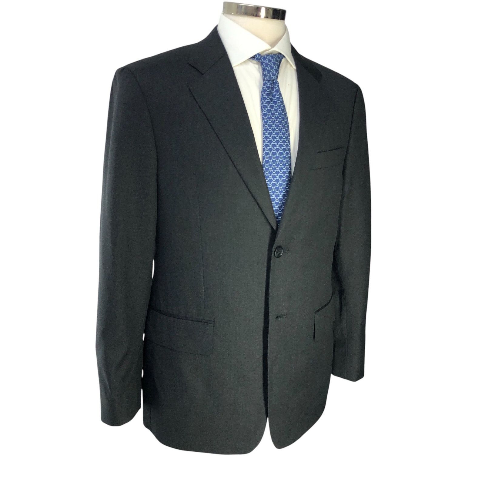 Nordstrom John W Nordstrom Size 42S Sport Coat 2 Button Charcoal Gray Size 42S - 12 Thumbnail