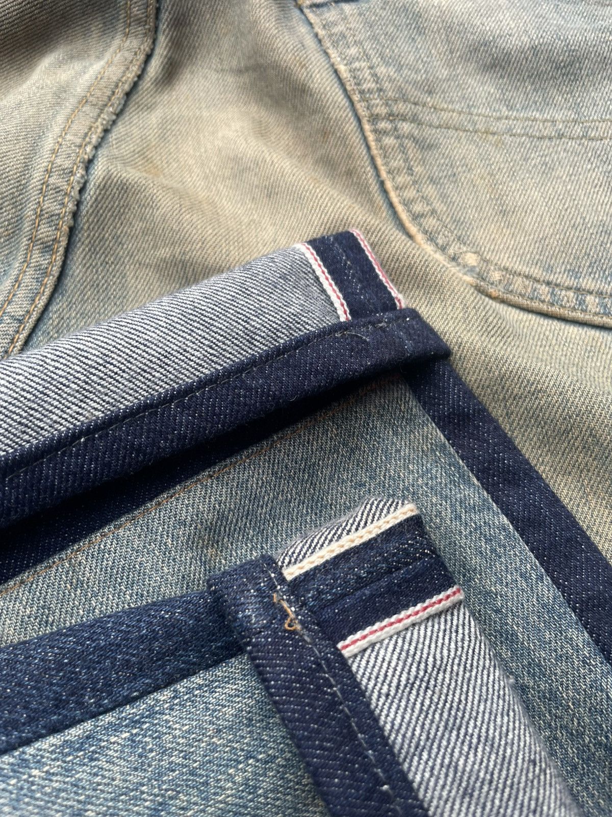 Lee Vintage Lee Riders Selvedge Distresed Denim Size US 29 - 15 Thumbnail