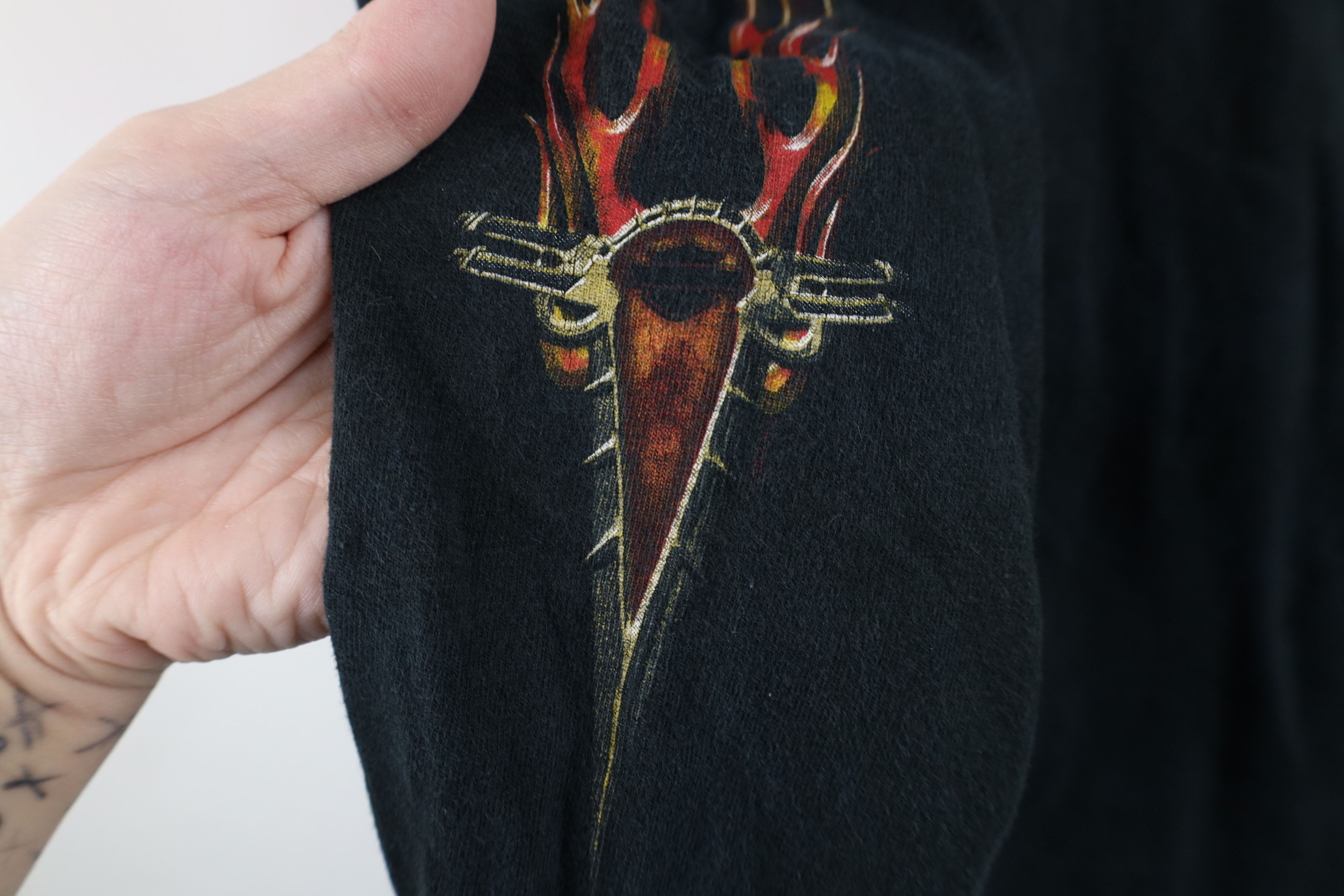 Harley Davidson Vintage Harley Davidson Flames Long Sleeve T-Shirt Black Size US M / EU 48-50 / 2 - 7 Thumbnail