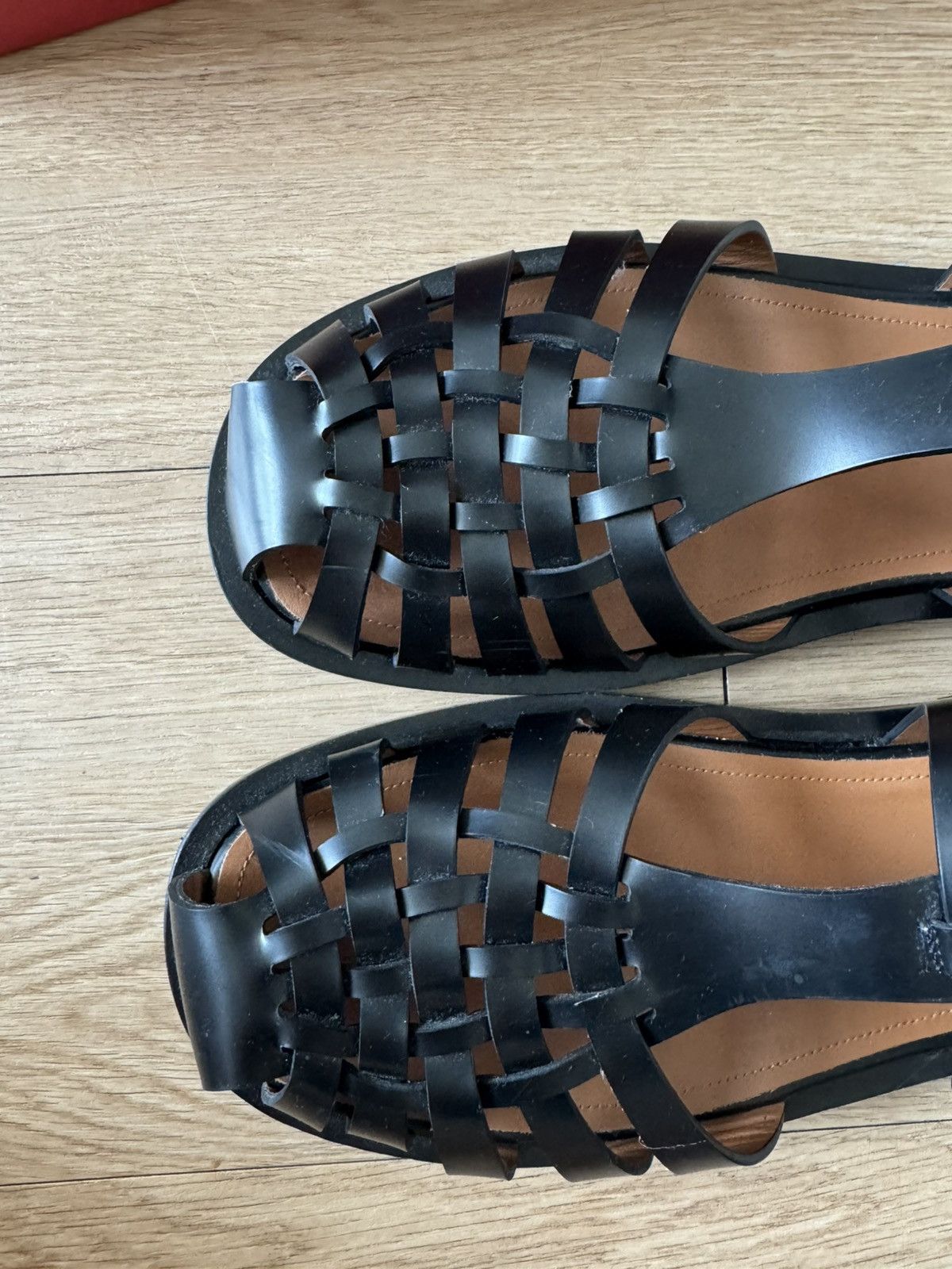 Marni Marni Fisherman Sandals Black Leather EU43 Size US 10 / EU 43 - 5 Thumbnail