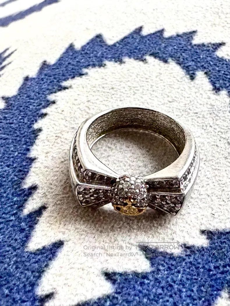 Vivienne Westwood size XS Vintage Saturn Ring with Bow Knot